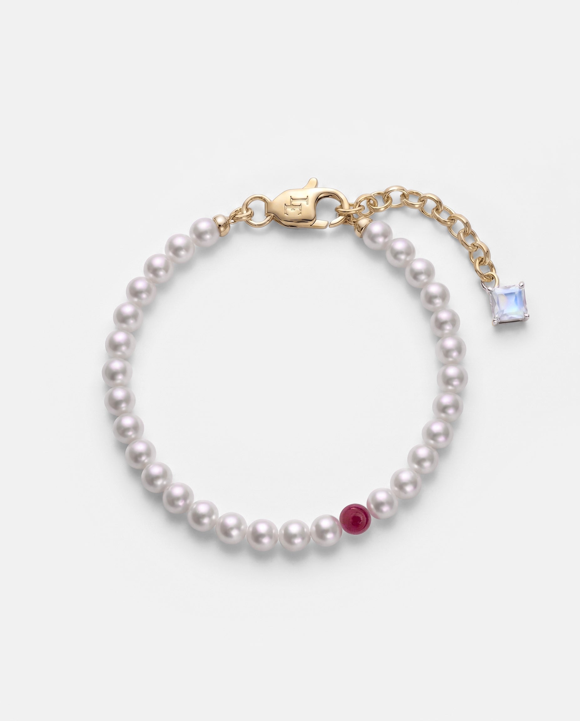 Caesura Pearl Rubellite Bracelet