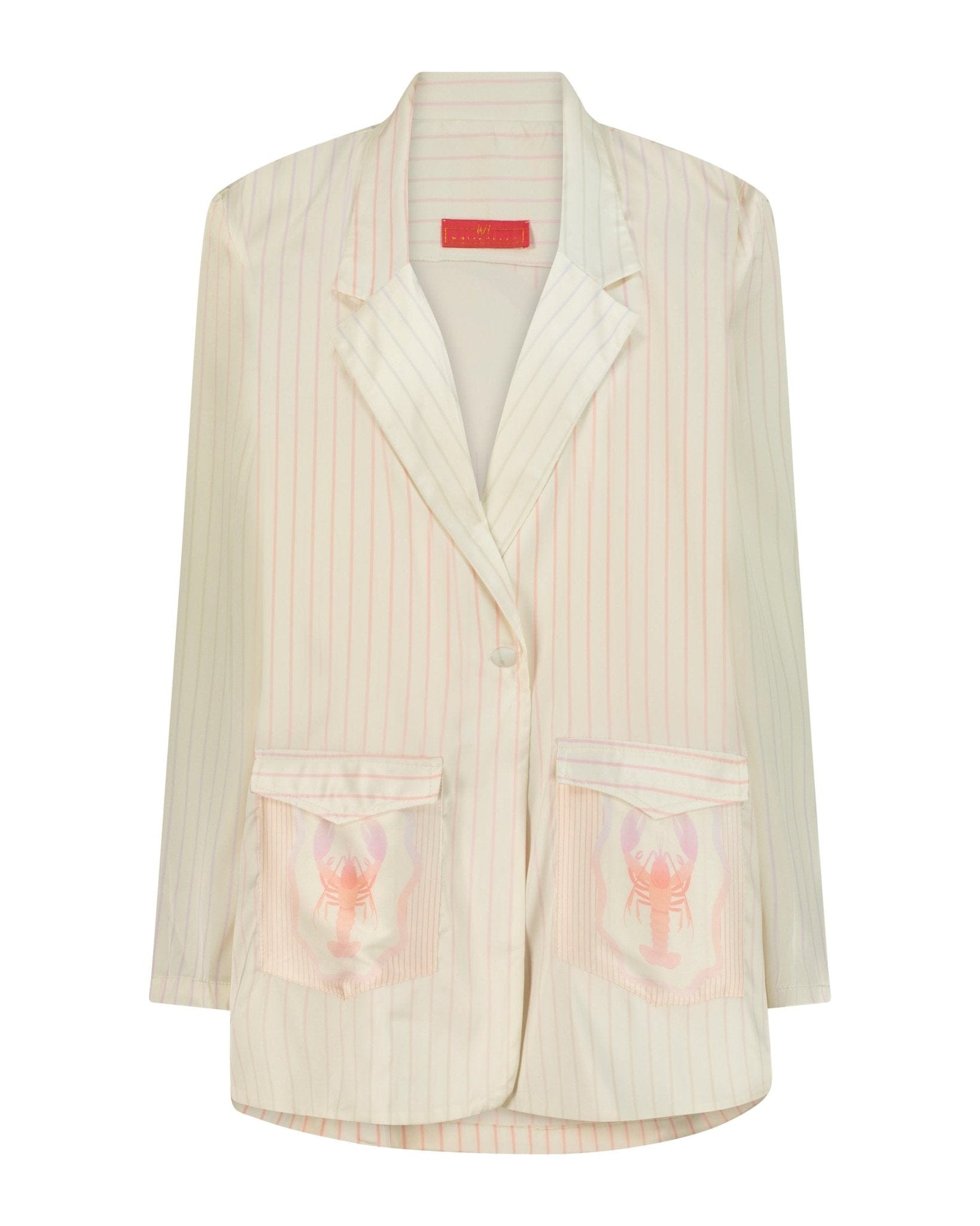 White Hello Jacket Harris Lobster Gradient Off White | بلوزة نسائية Harris