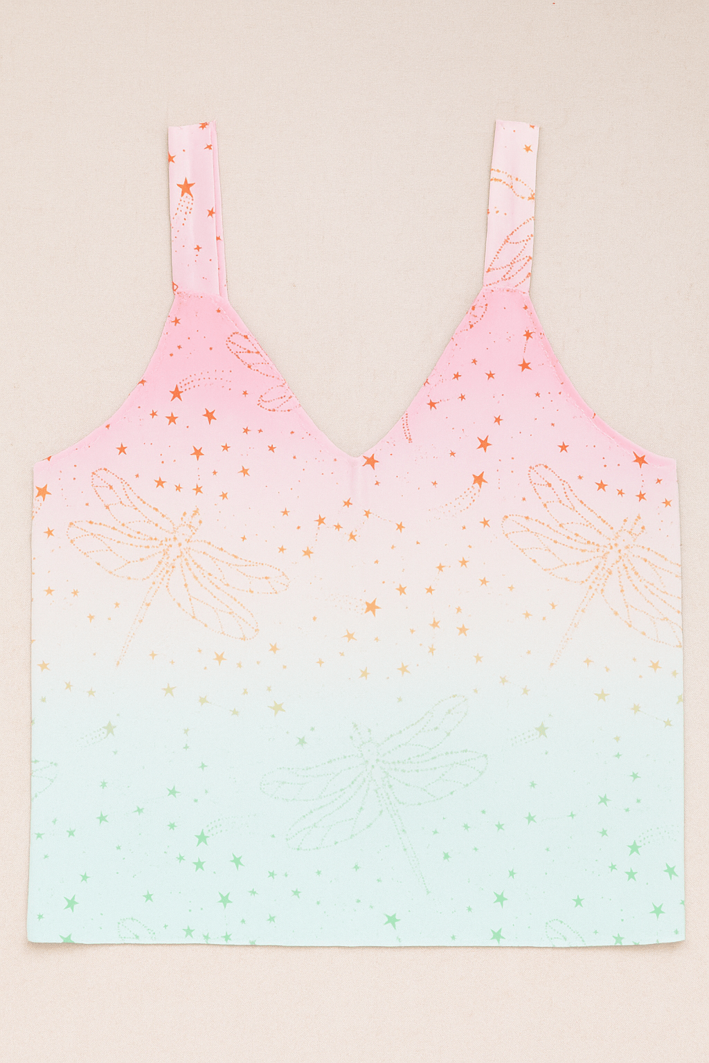 White Hello V Top Gemini |بلوزة Top V