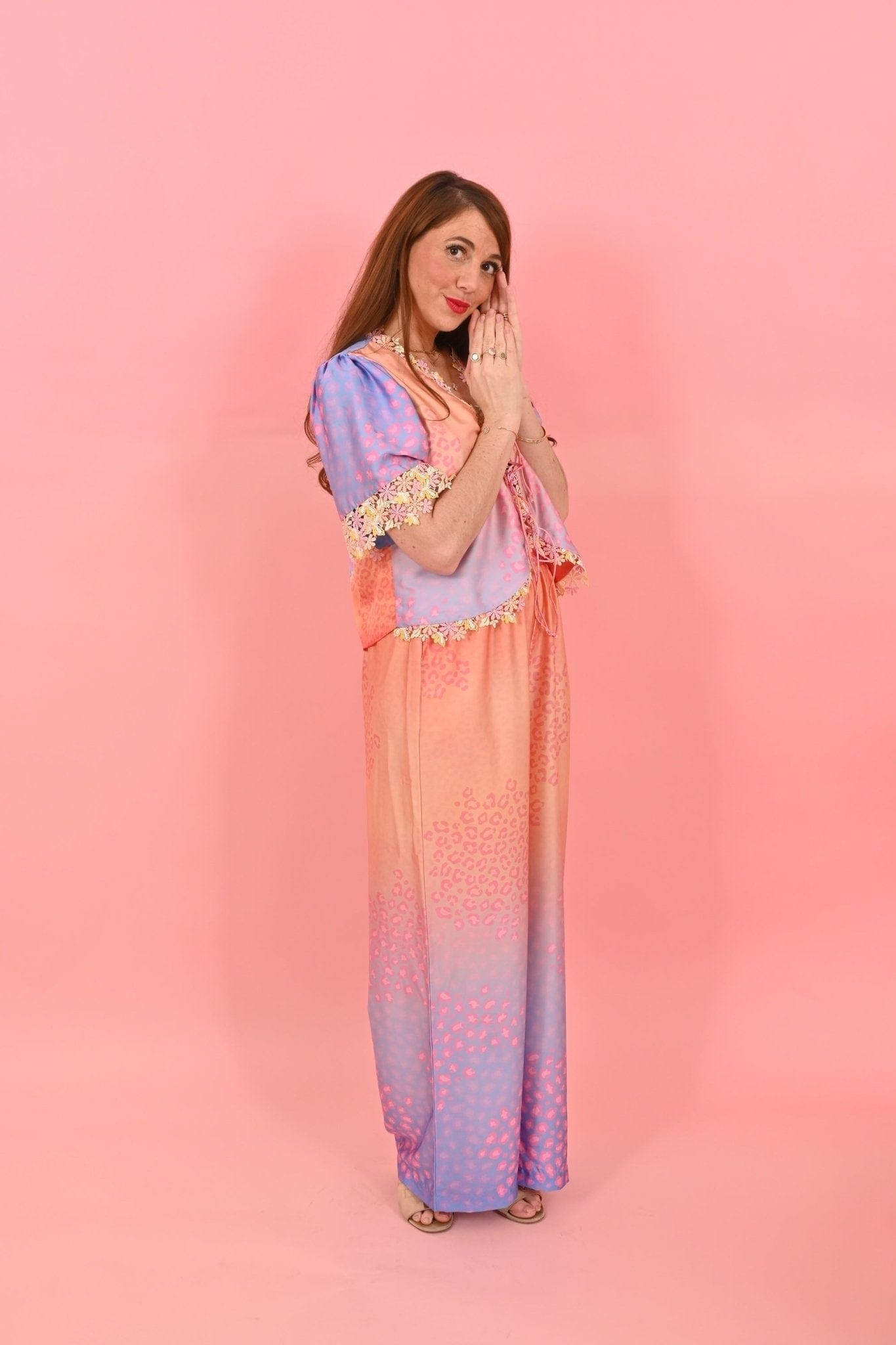 White Hello Trouser Jackomo  Leo Gradient|سروال