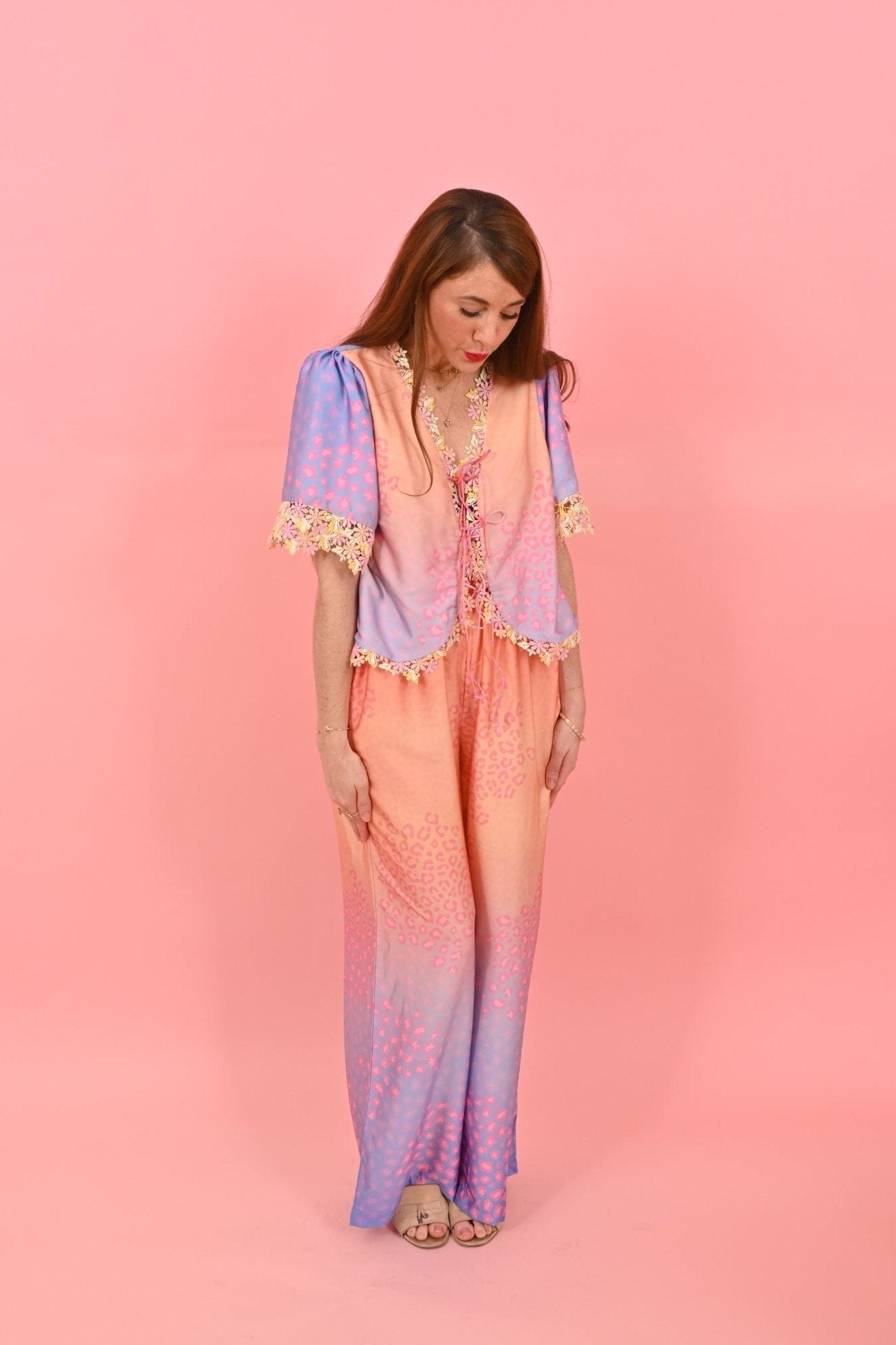 White Hello Trouser Jackomo  Leo Gradient|سروال