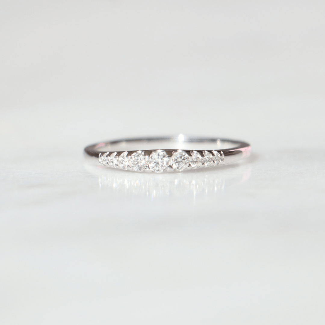 Willow Fine Jewellery 9ct White Gold 0.25ct Diamond Eternity Ring