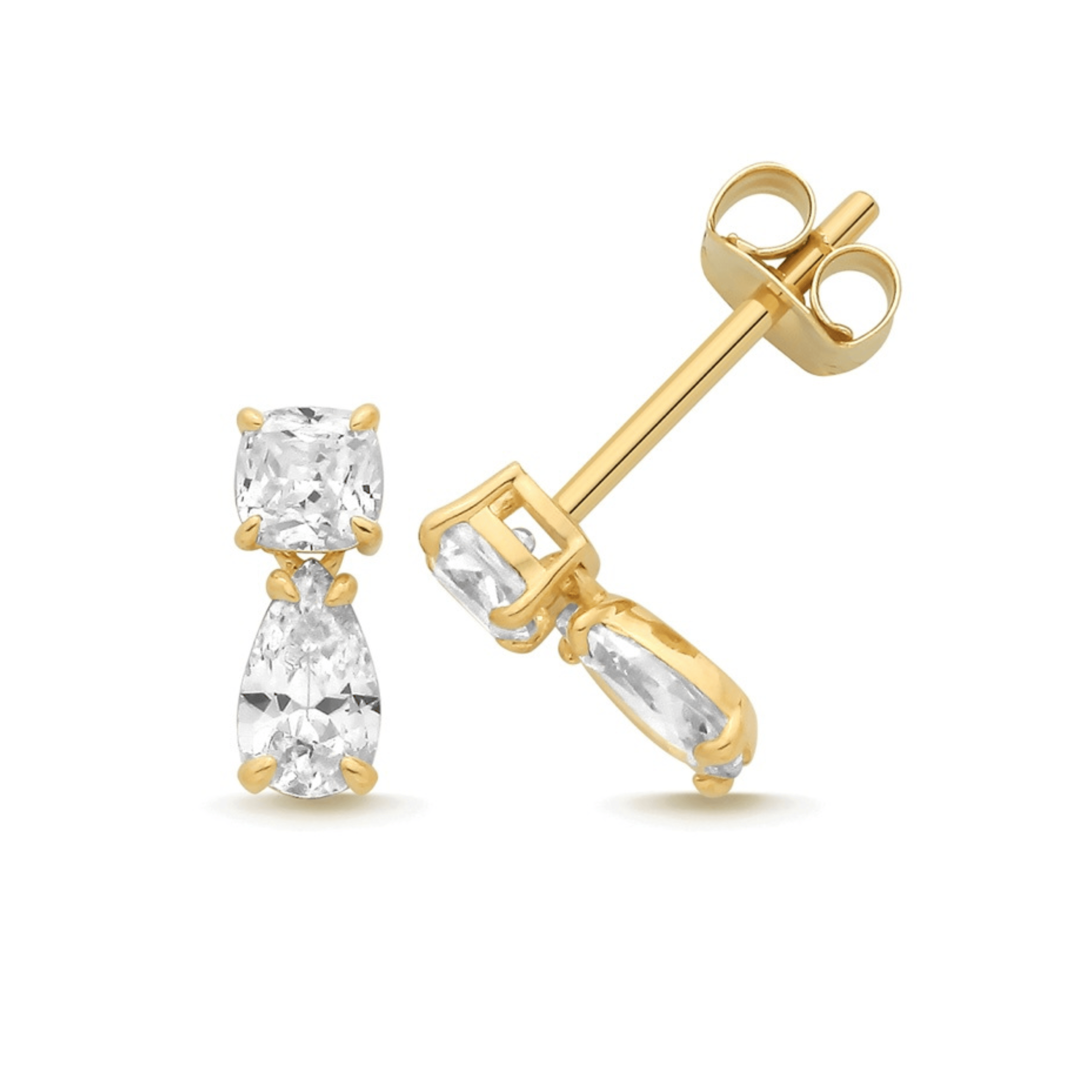 WillowFineJewellery 9ct Yellow Gold Earrings