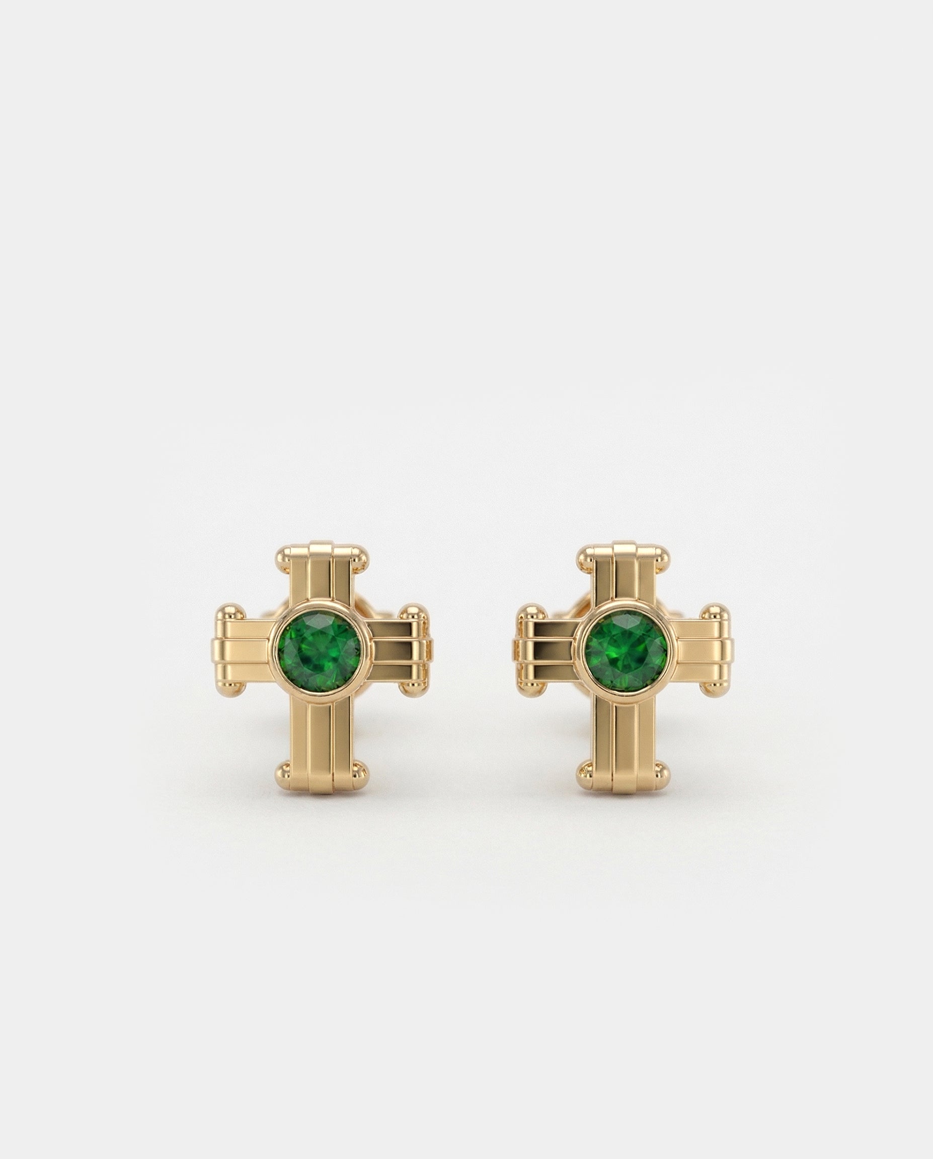 Rivet Ear Cross Studs