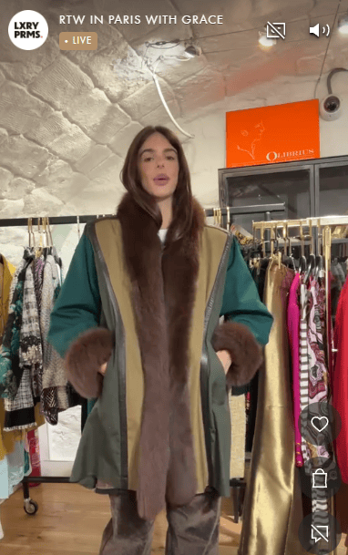 YSL YSL Fur Green AGC3449