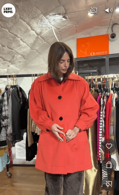 YSL YSL Orange Coat AGC3451
