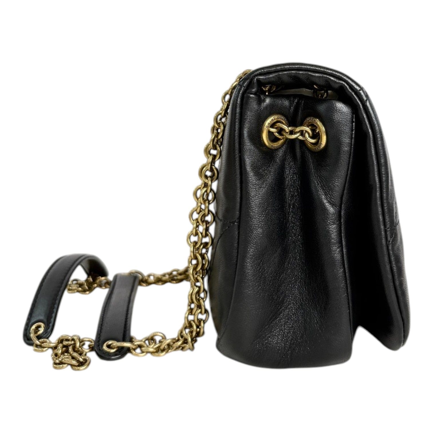 YSL YSL Black Mini Jamie Shoulder Bag with Gold Hardware