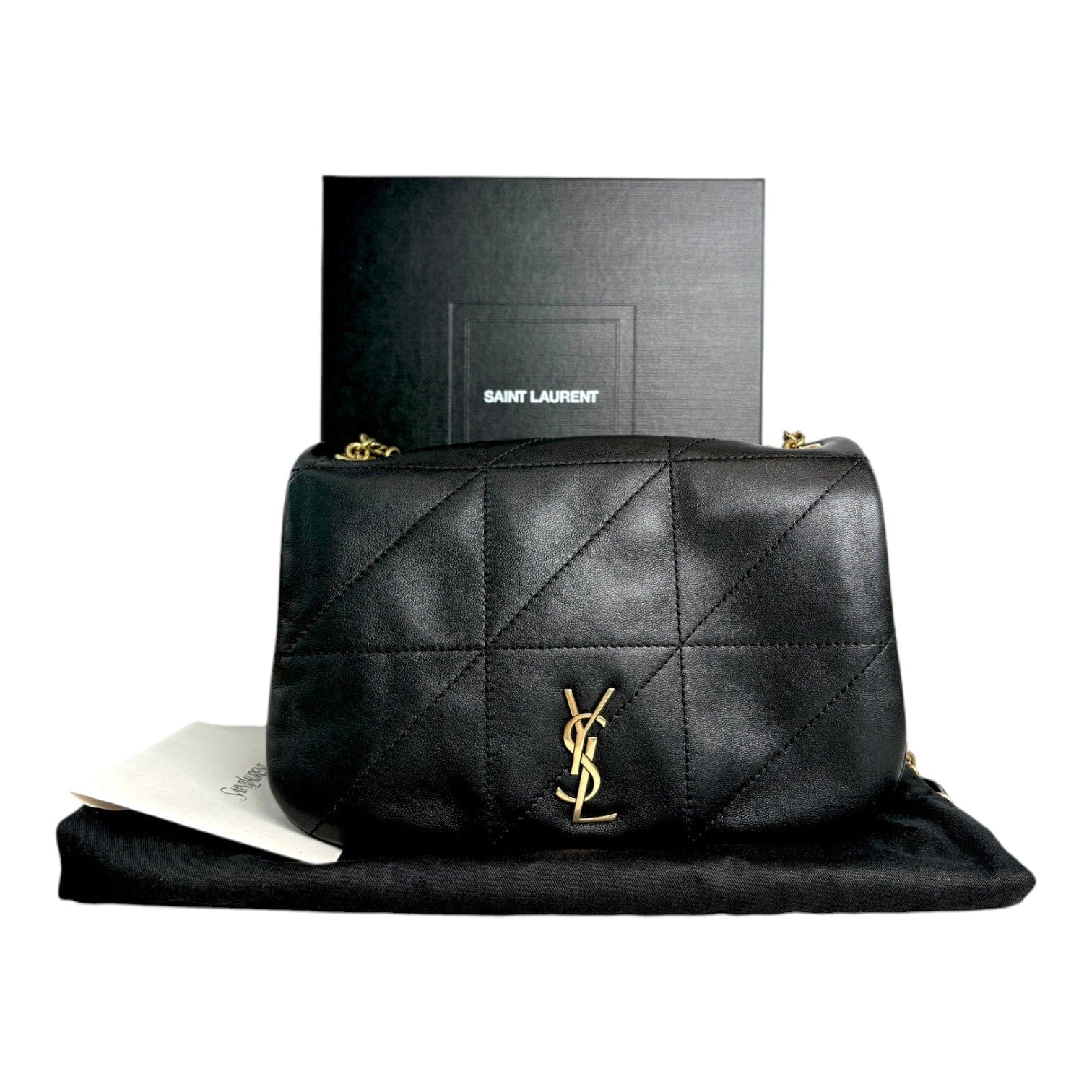 YSL YSL Black Mini Jamie Shoulder Bag with Gold Hardware