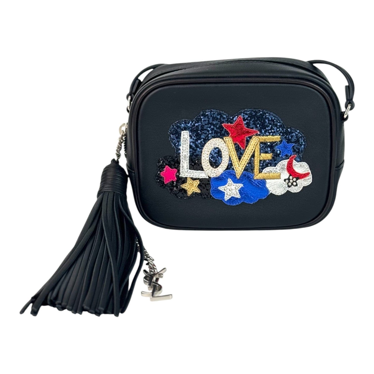 YSL YSL Love Sequins Black Crossbody