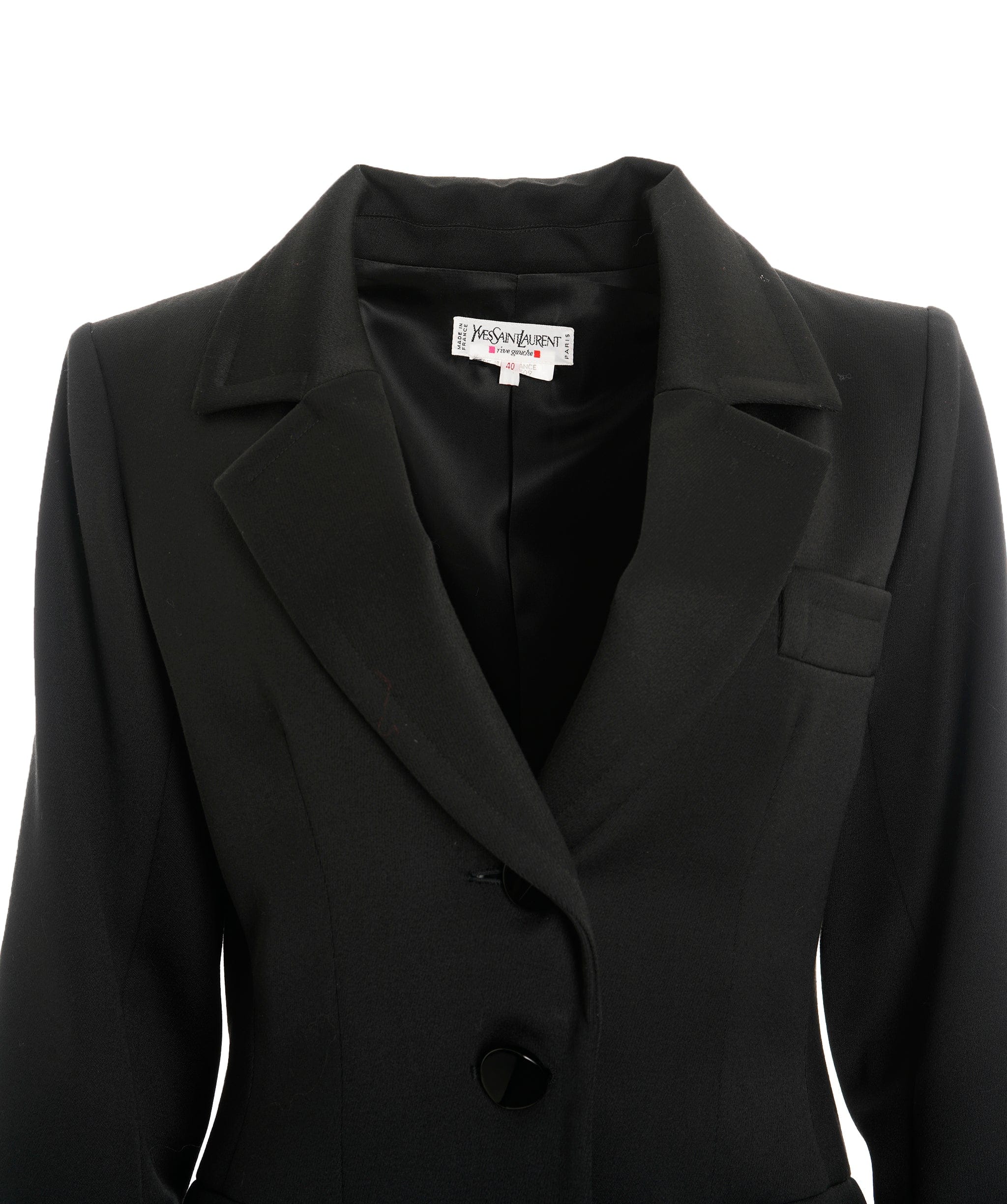 YSL YSL Black Classic Blazer Jacket  size 40 ALEP031