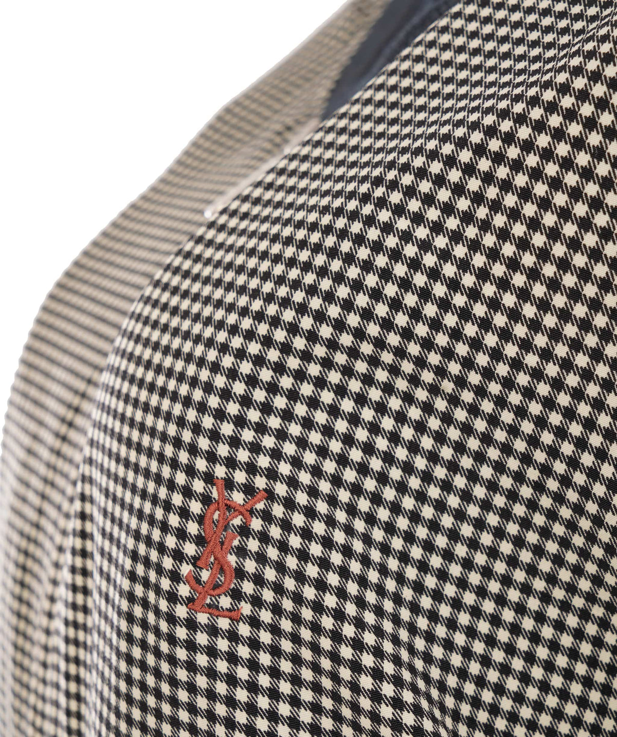 YSL YSL Vintage Harrington Jacket Black and White with Red Logo APL0016