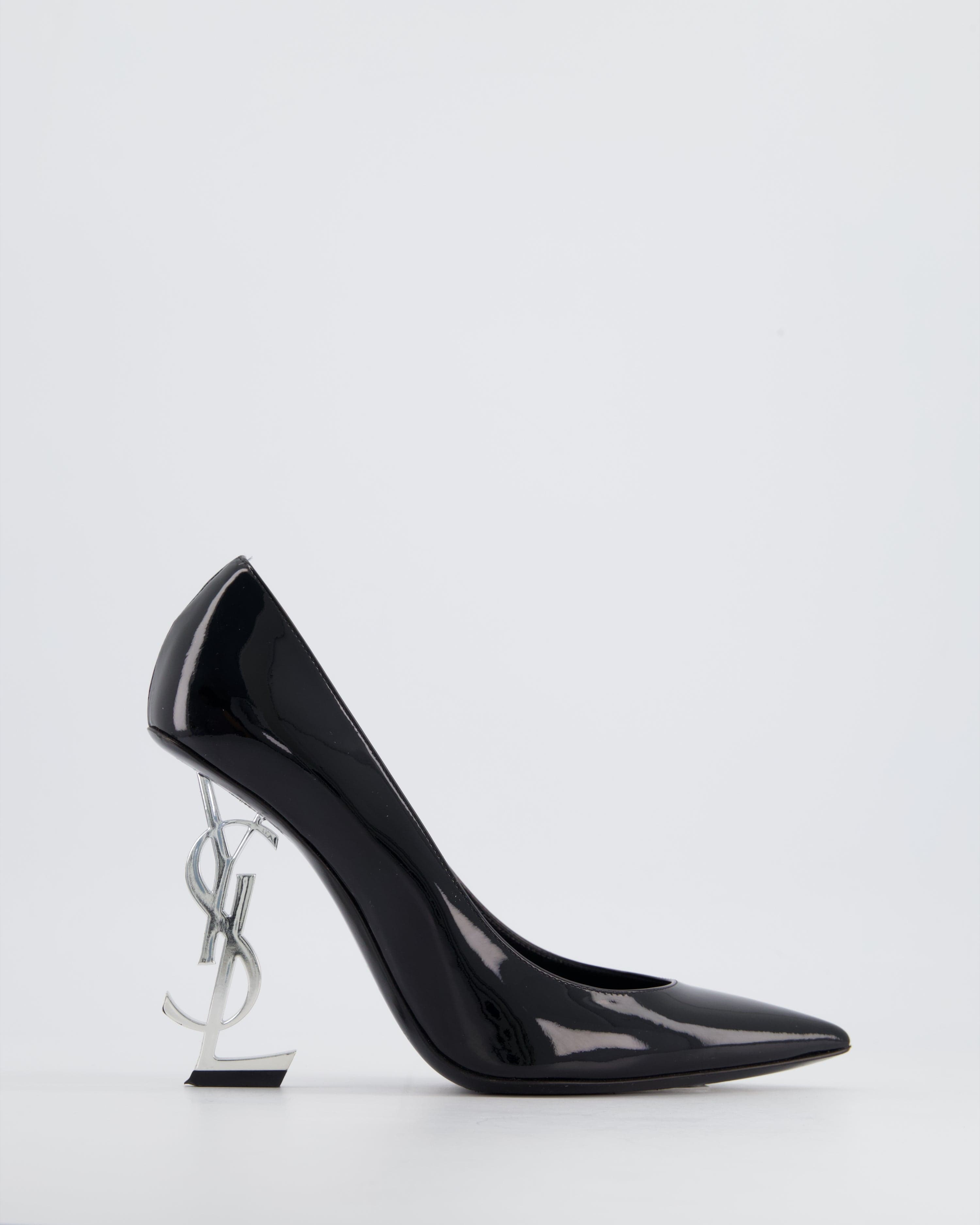 Saint laurent silver fashion heels