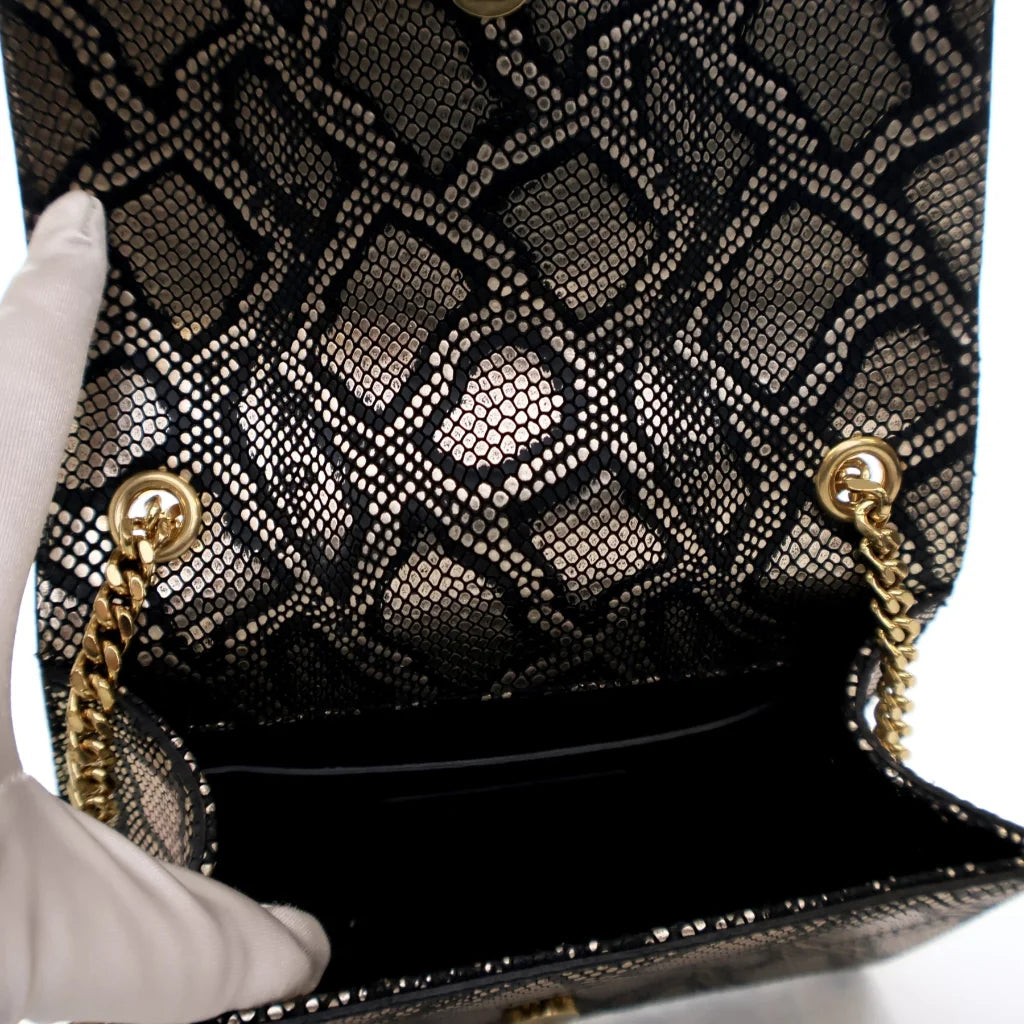 Saint Laurent (YSL) Small Embossed Python Kate Crossbody L-VEN6YR