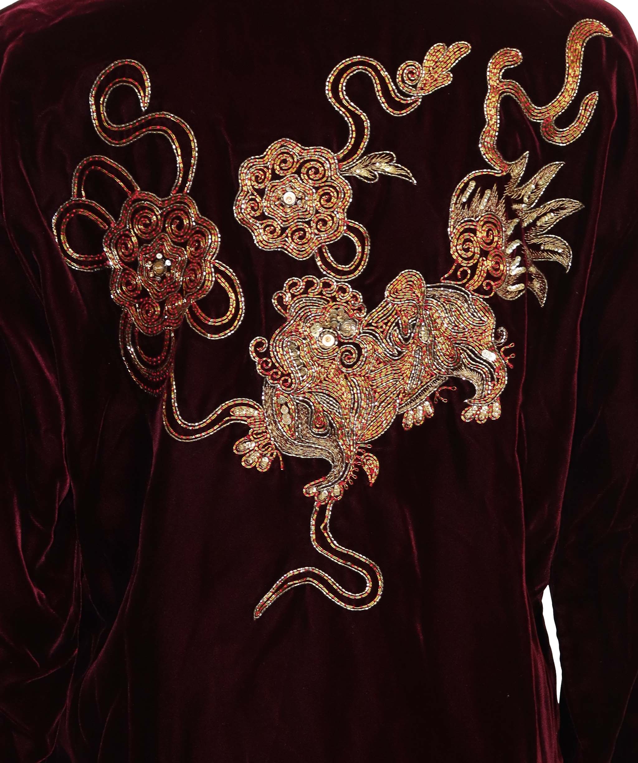 Yves Saint Laurent Saint Laurent Burgundy Suede Shirt  AGC2932