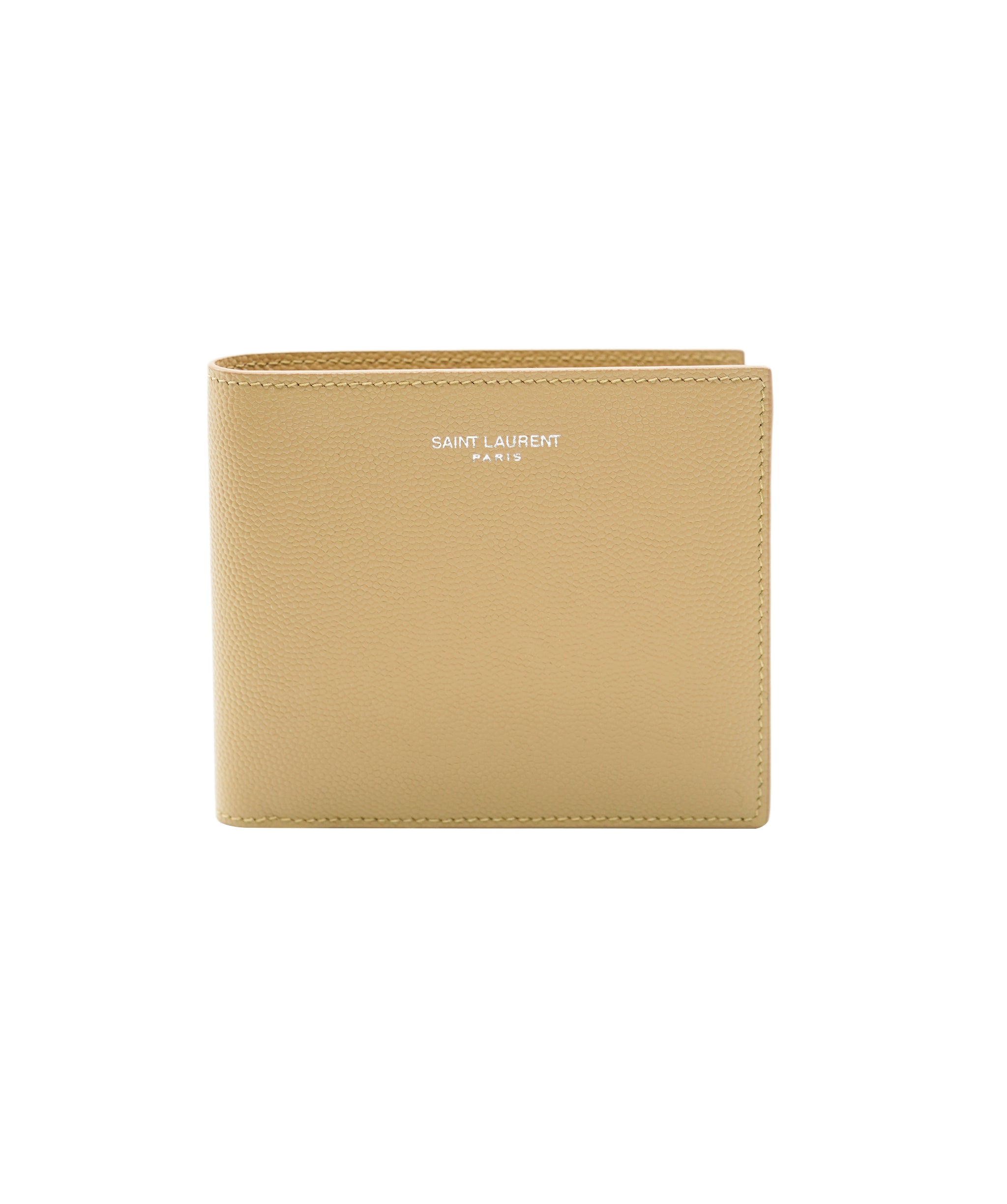 Yves Saint Laurent Saint Laurent Grain de Poudre Bifold Wallet Sea Salt AKL0018