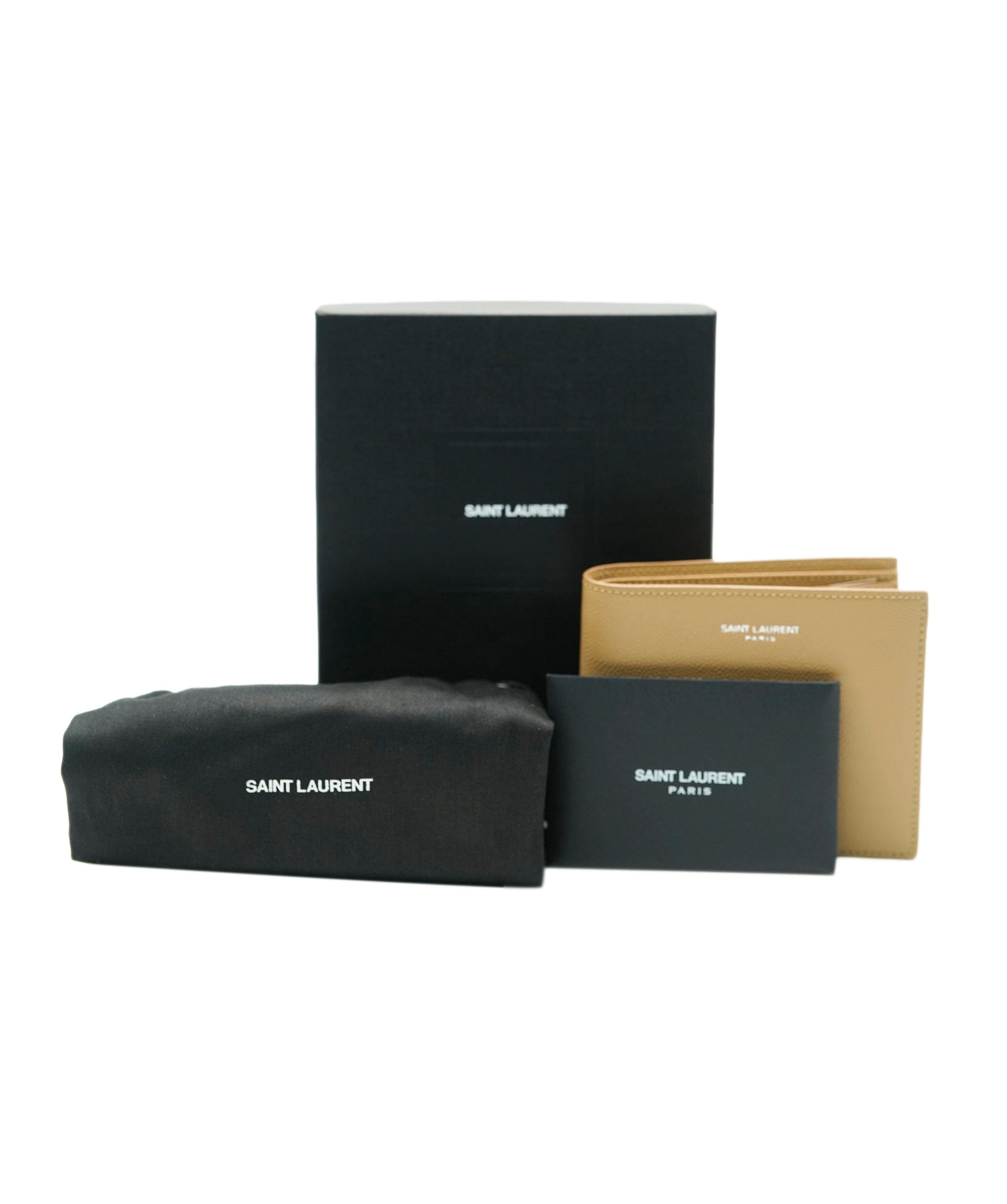 Yves Saint Laurent Saint Laurent Grain de Poudre Bifold Wallet Sea Salt AKL0018