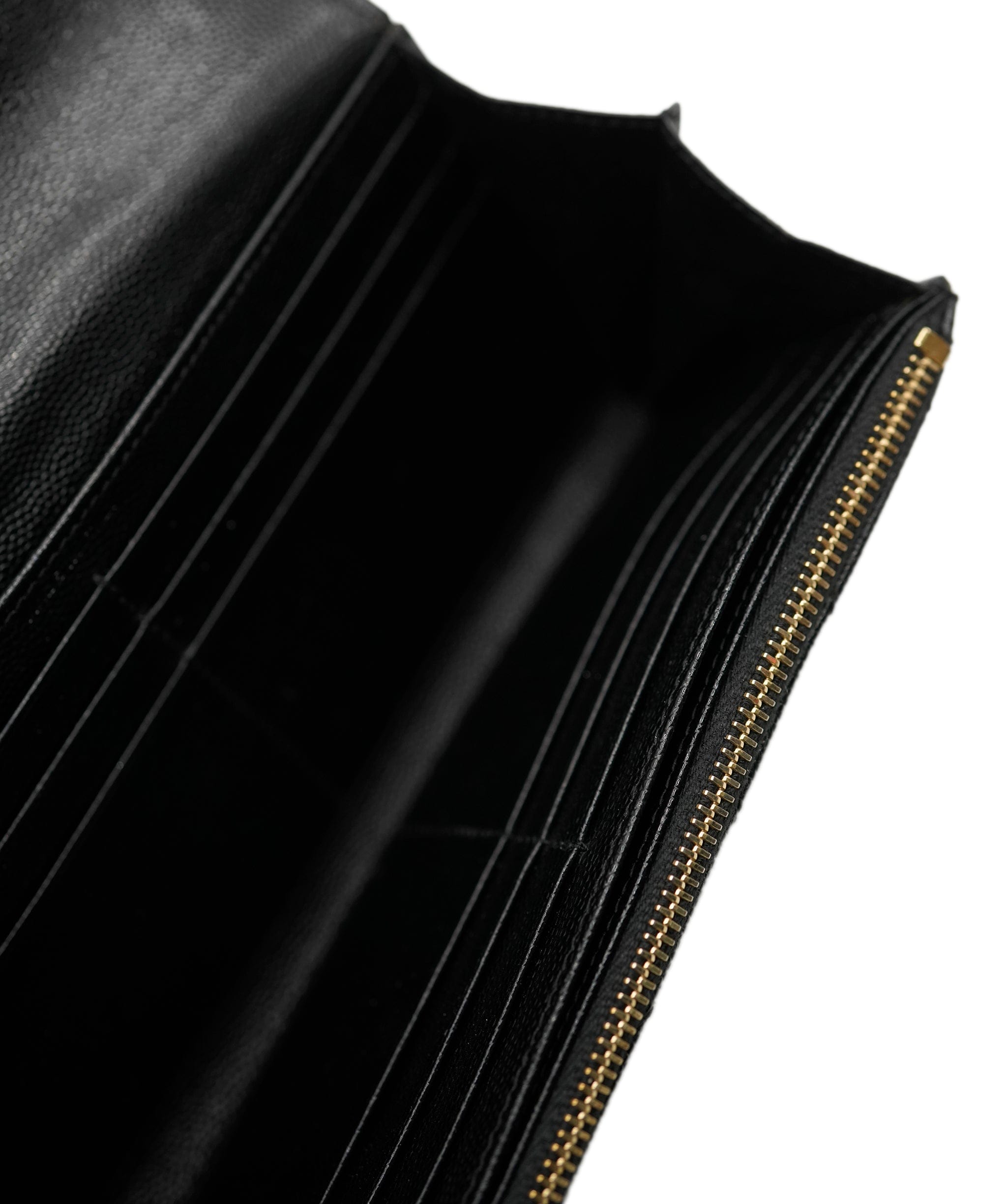 Yves Saint Laurent YSL Black Chevron Wallet  ALC1307