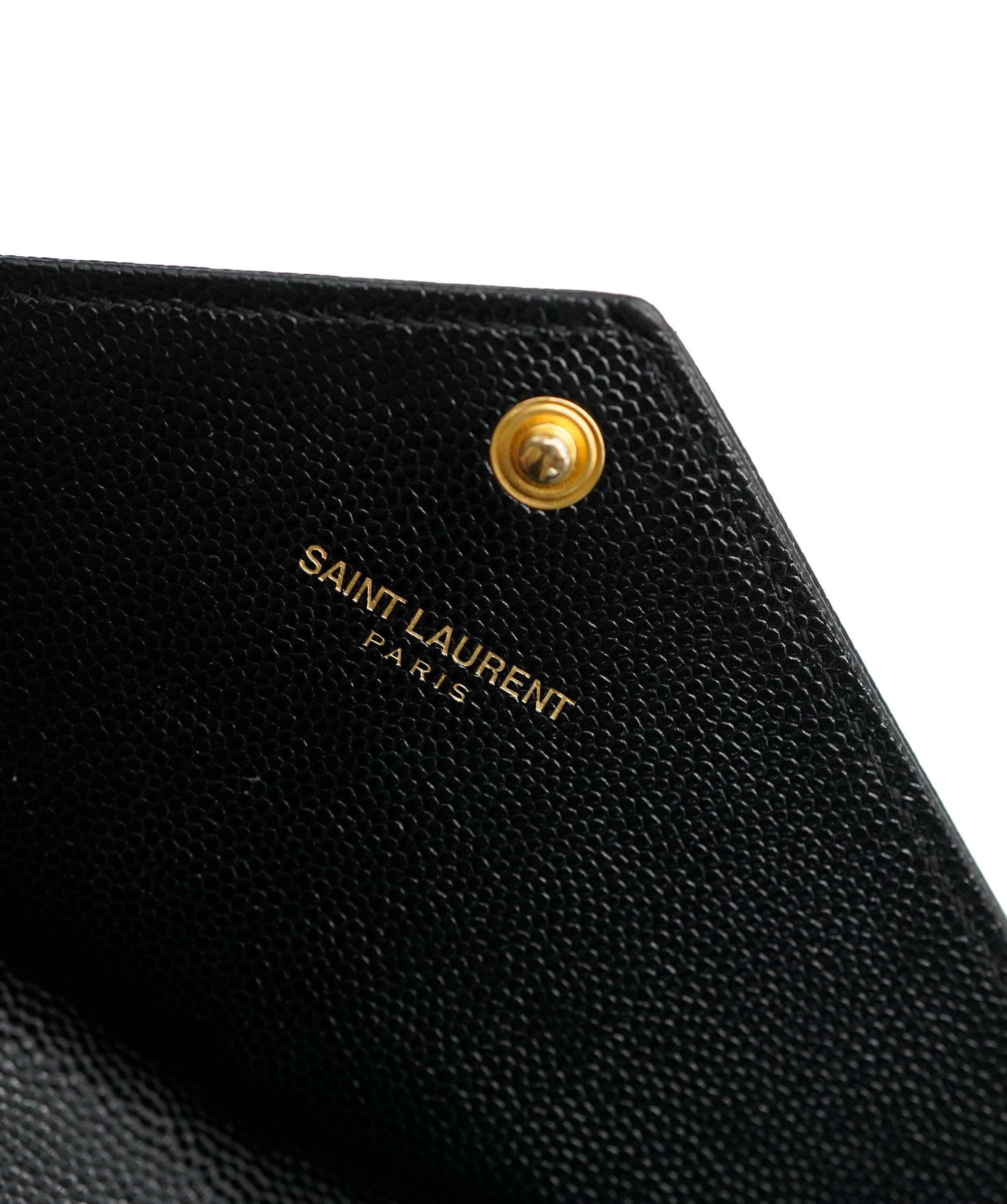 Yves Saint Laurent YSL Black Chevron Wallet  ALC1307