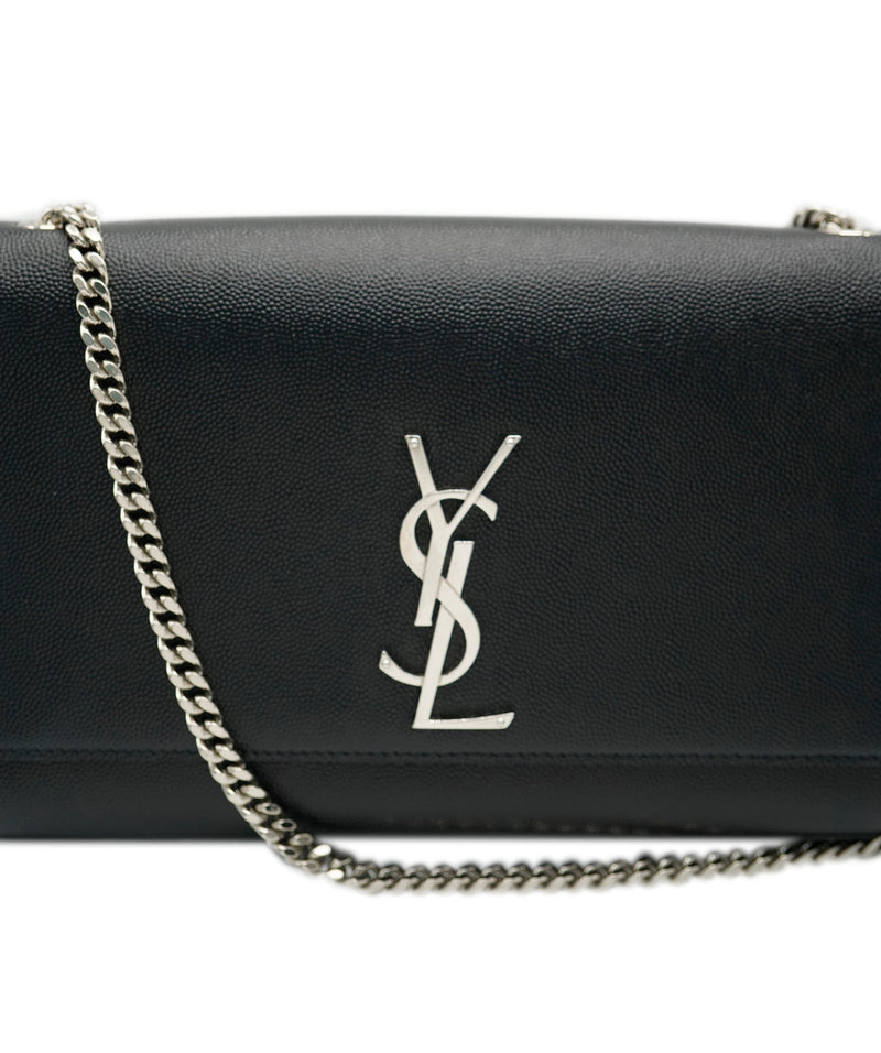 Saint Laurent Grain de Poudre Monogram Kate Small Crossbody Bag