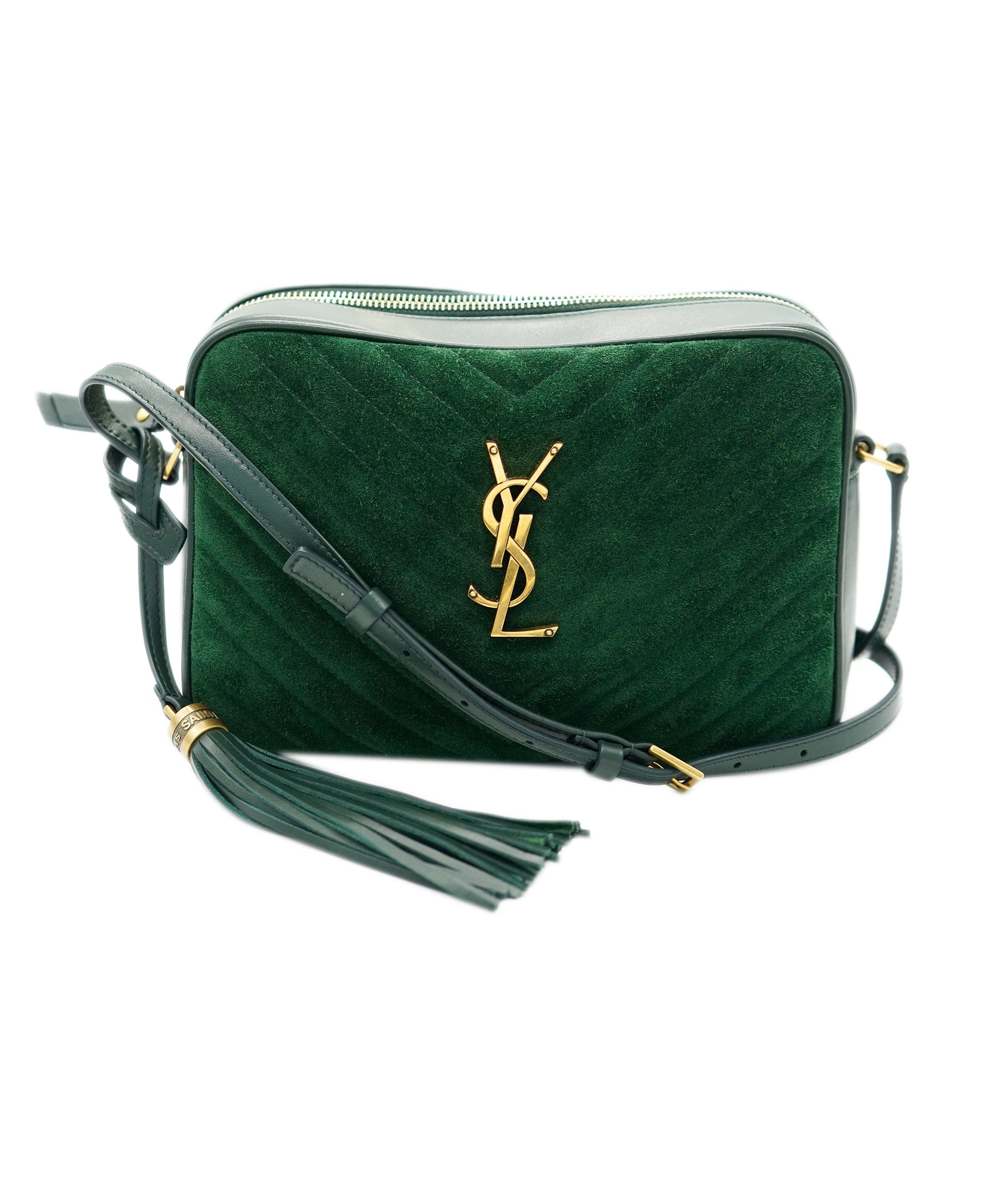 Yves Saint Laurent Saint Laurent Camera Bag Suede Green REC1711