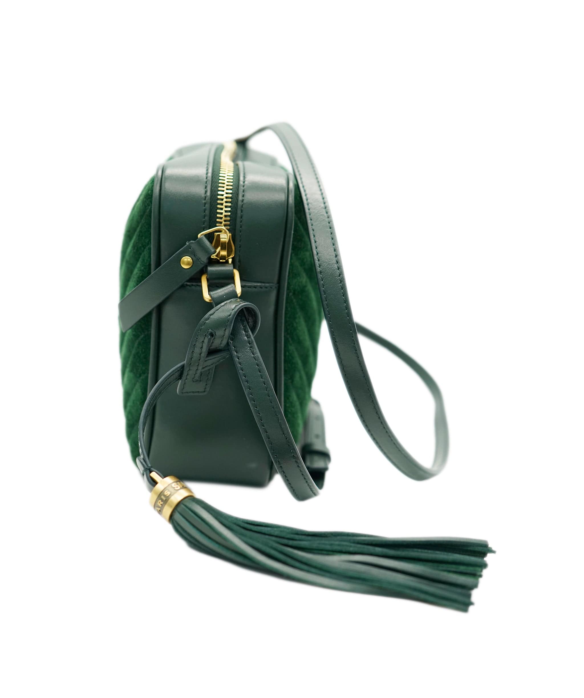 Yves Saint Laurent Saint Laurent Camera Bag Suede Green REC1711