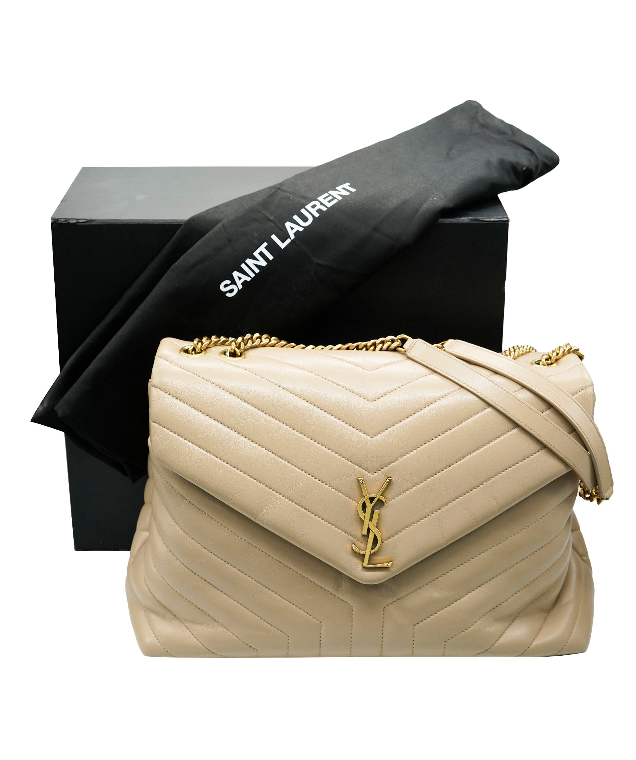 Yves Saint Laurent Saint Laurent Chevron Large Crossbody Bag With Box and dustbag  ALC2621