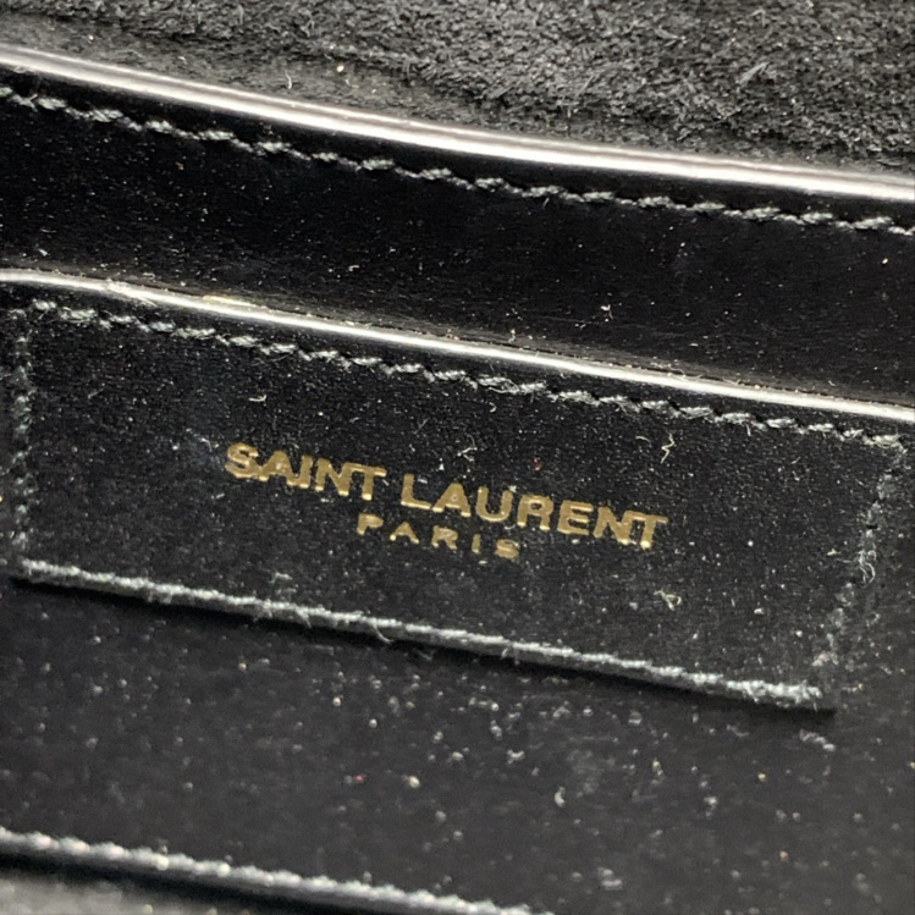 Yves Saint Laurent ""TIKTOK ORDER -MIGNONNE TIPA -TRACKING 1958474291"" Yves Saint Laurent KATE Mini 17 Tassel Black Leather C Gold BuckleNo accessories ALC3174