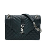 Yves Saint Laurent YSL chain black shoulder bag SHW AVC1901