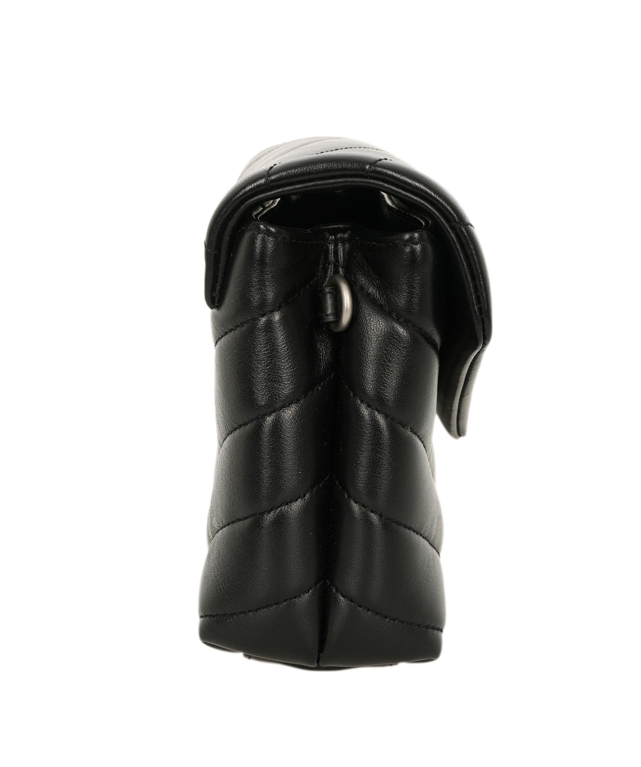 Yves Saint Laurent YSL Lou Lou Mini Chevron Bag With Silver Hardware ALC2293