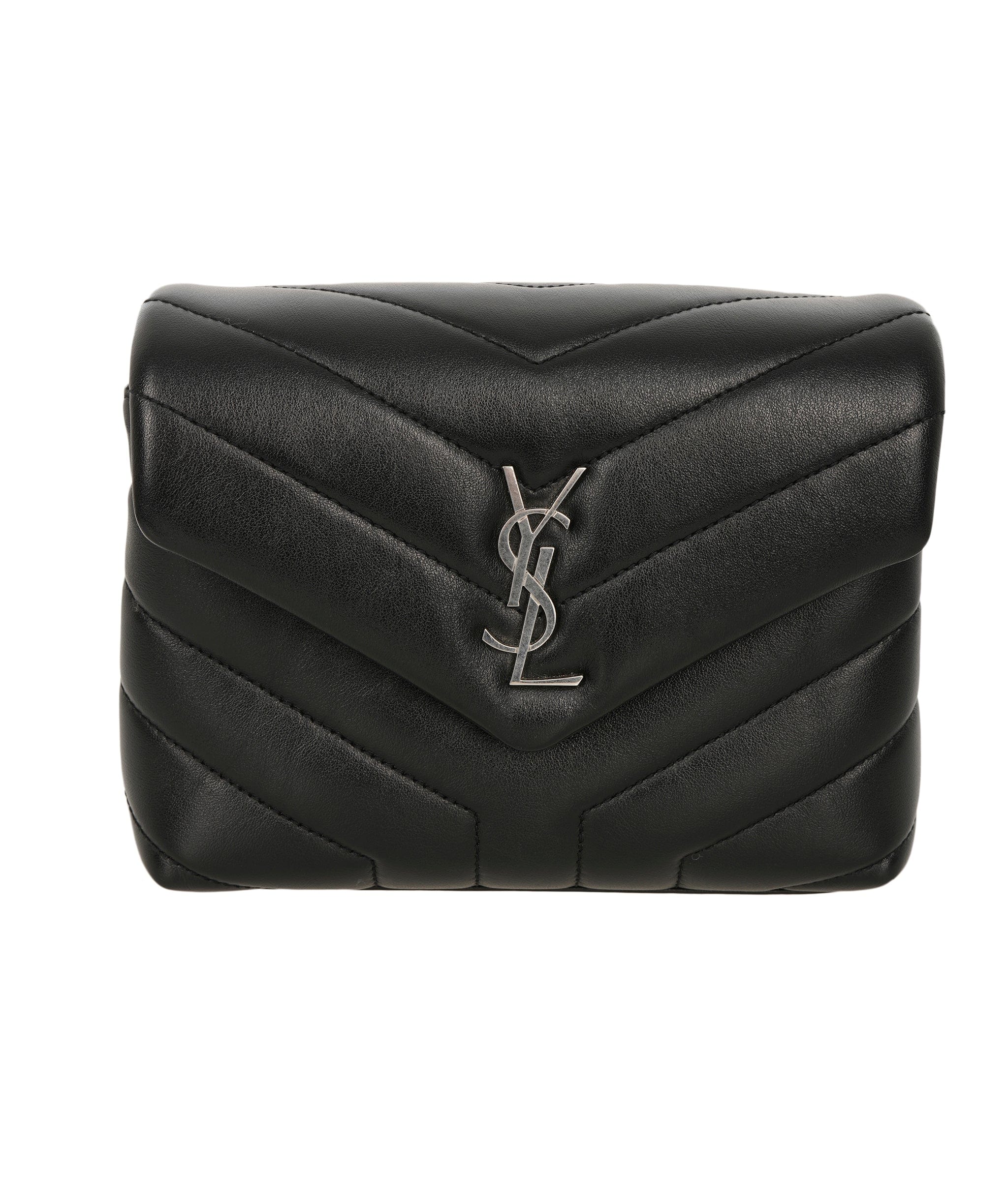 Yves Saint Laurent YSL Lou Lou Mini Chevron Bag With Silver Hardware ALC2293