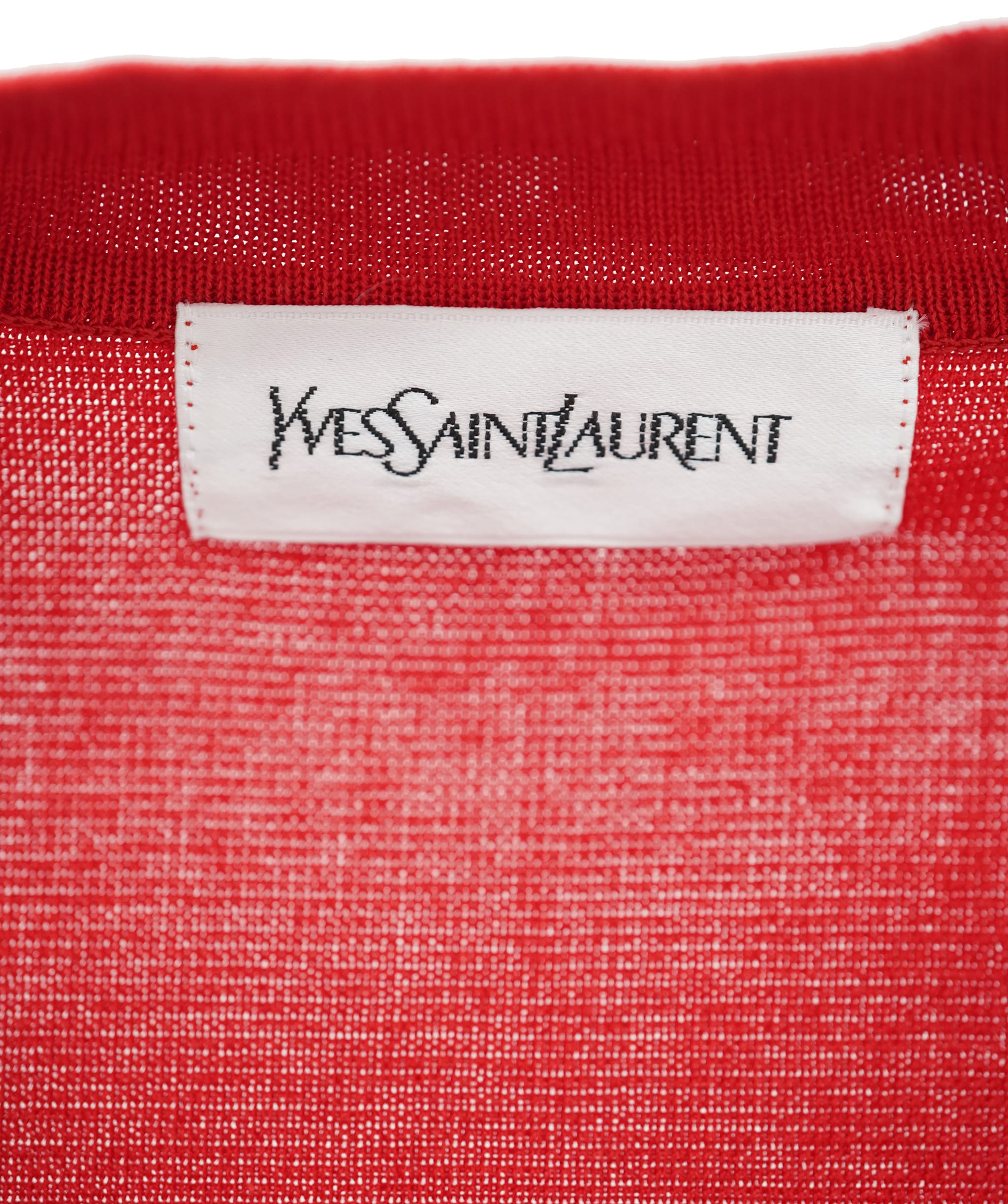 Yves Saint Laurent YSL red cardigan AKC0794