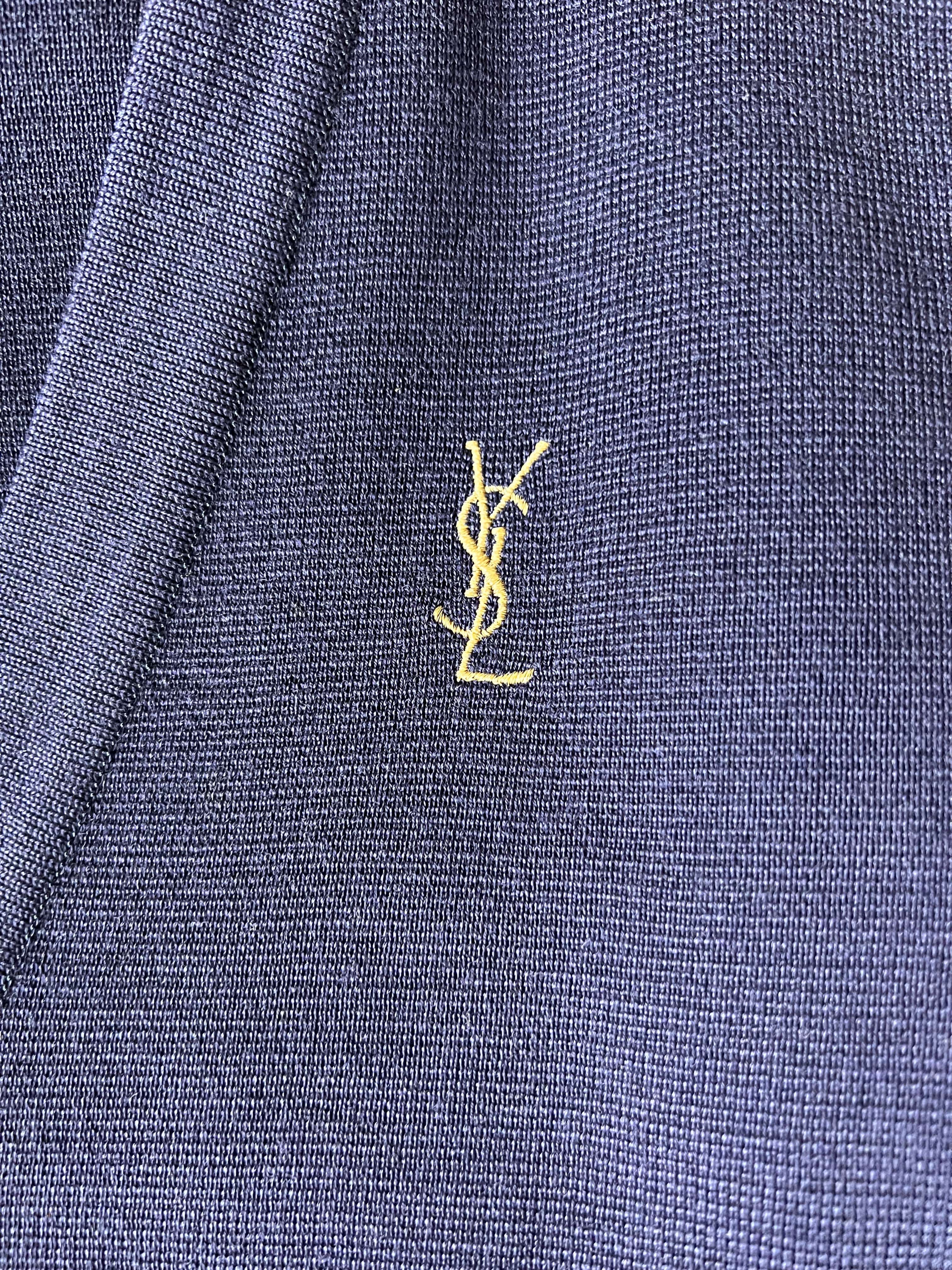 Yves Saint Laurent ***YSL Logo Cardigan Navy ASL9627