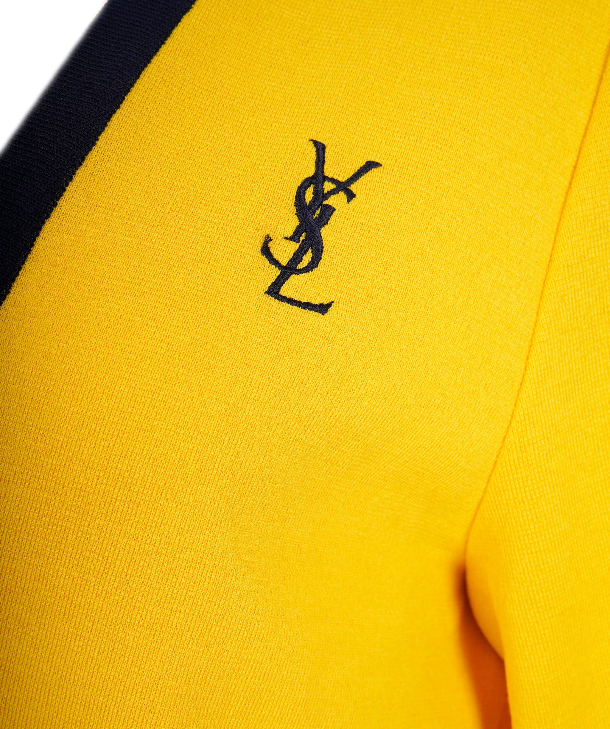 Yves Saint Laurent YSL Logo Cardigan yellow ASL8607