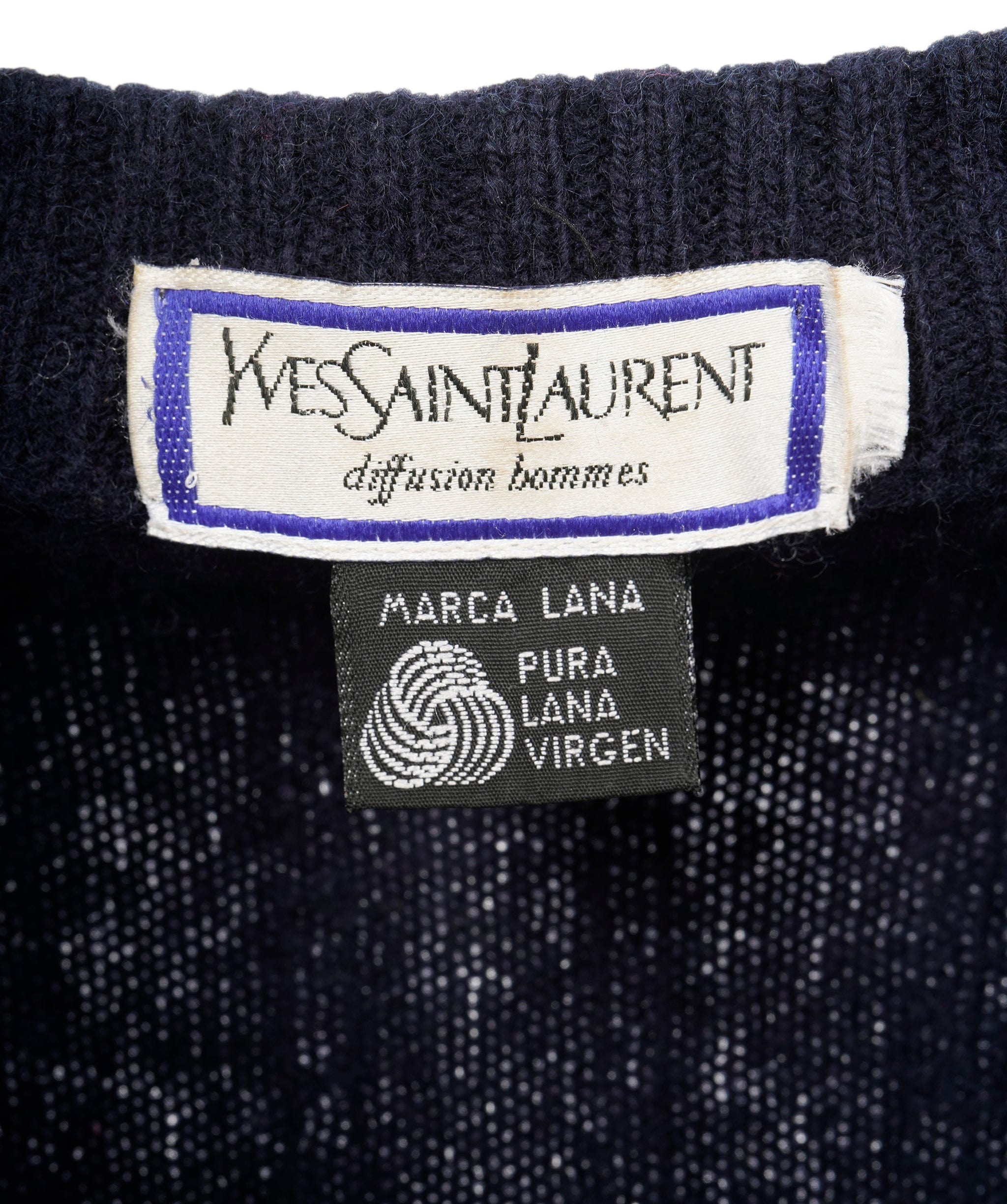 YSL vintage blue cardigan AVL1112 – LuxuryPromise