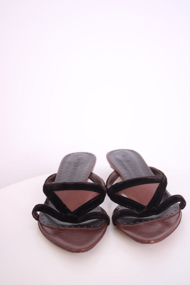 Yves Saint Laurent Yves Saint Laurent Kitten Heels Brown 37