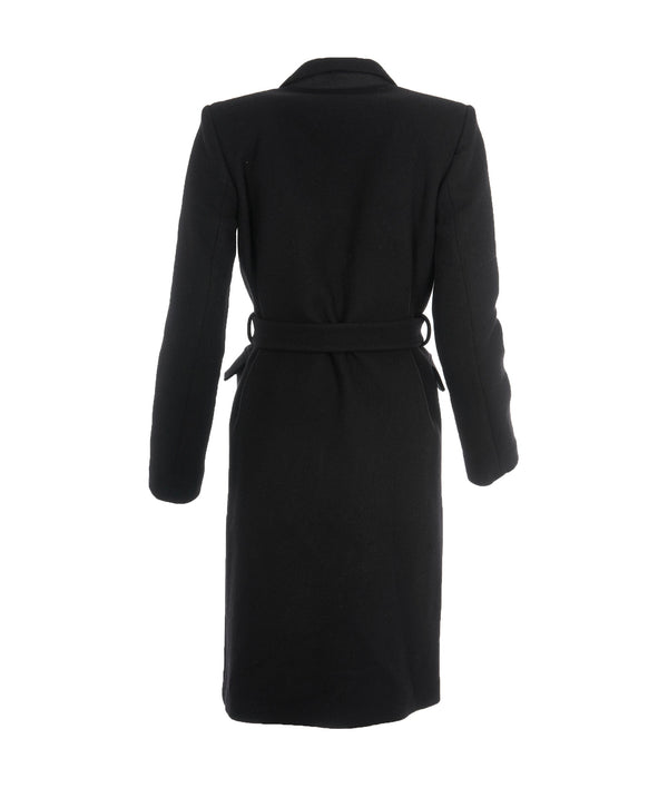 Yves Saint Laurent Saint Laurent Black Wool Coat  ALL0570