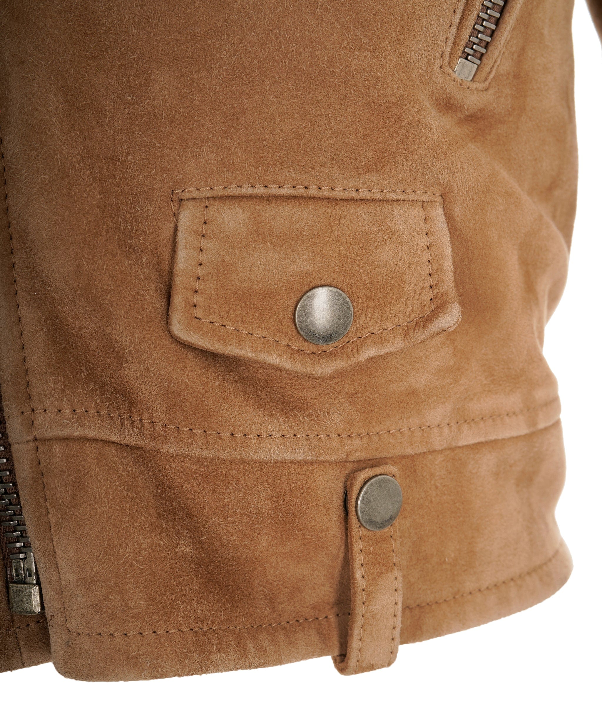 Yves Saint Laurent Saint Laurent – Classic Camel Suede Western Jacket ALC2419