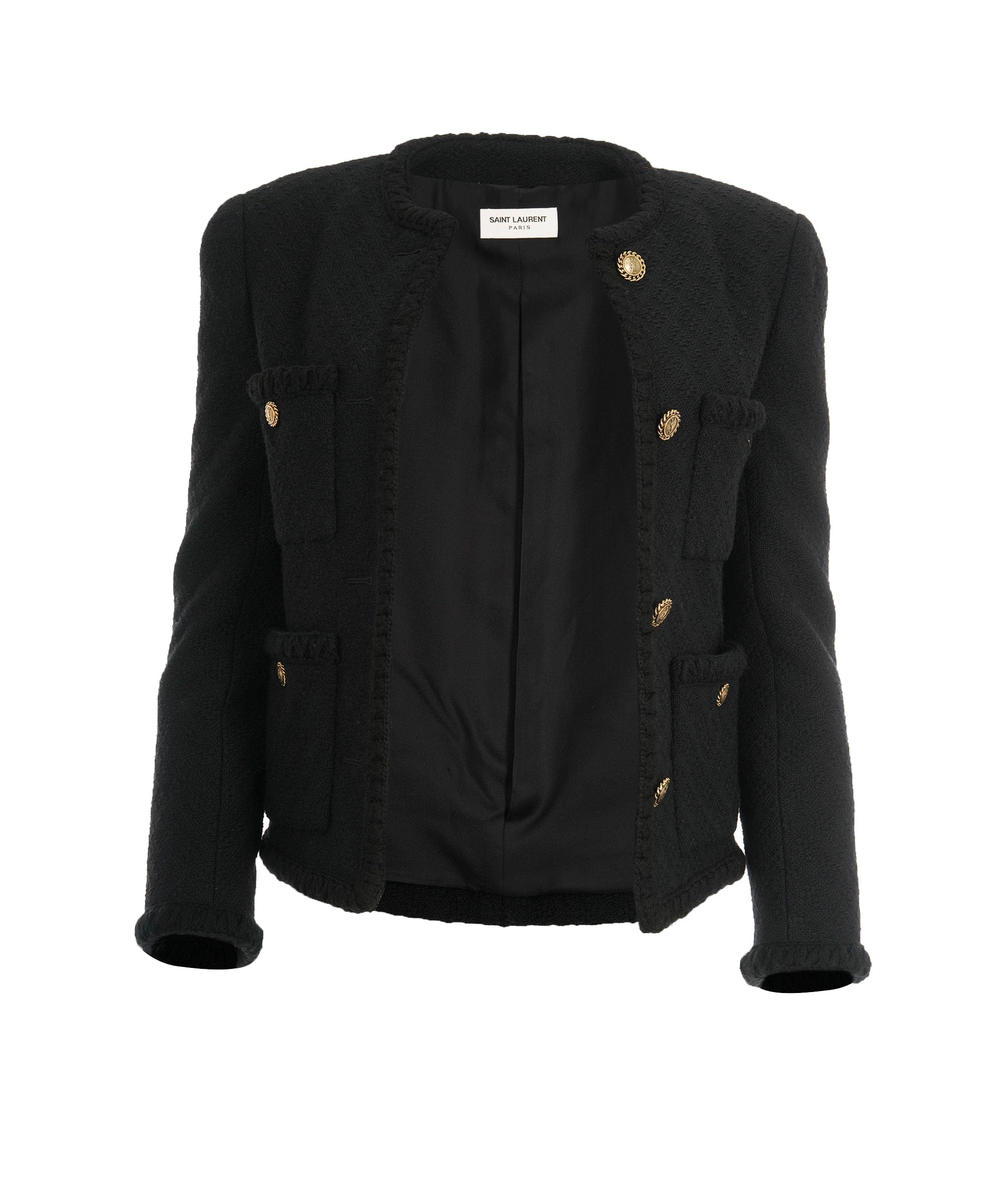 Yves Saint Laurent Saint Laurent Tweed Black Jacket  ALC1611