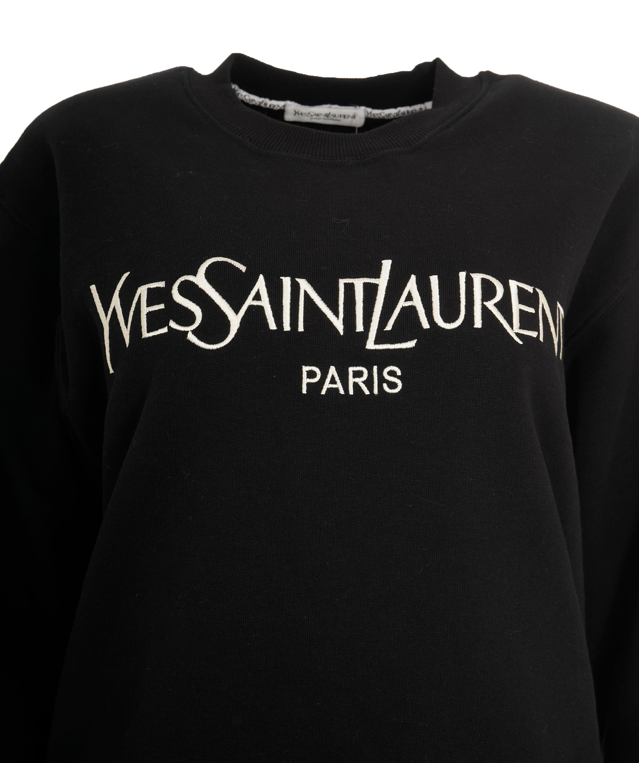 Yves Saint Laurent YSL Black Logo Sweatshirt S ALC3621