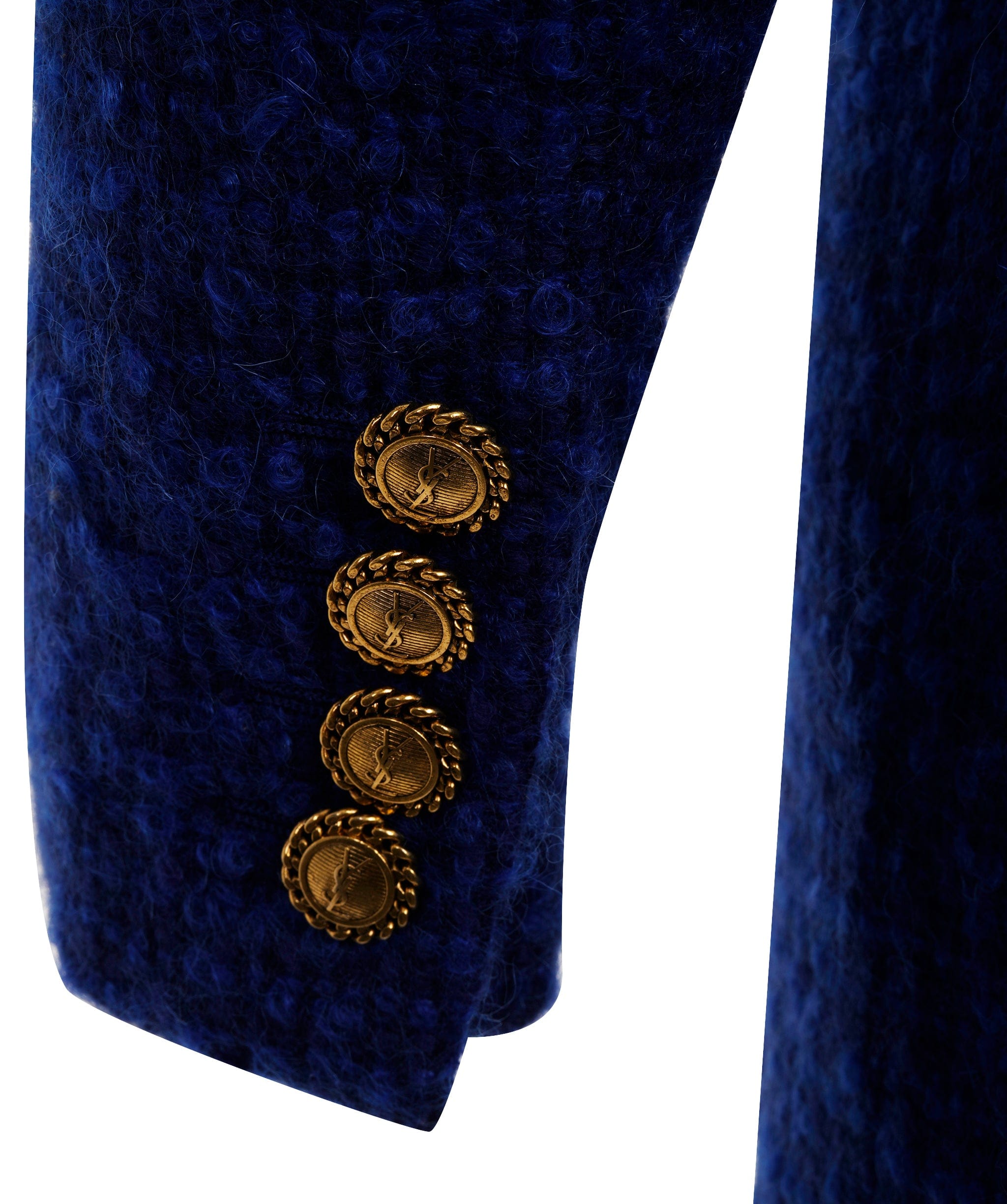 Yves Saint Laurent YSL Blue Tweed Jacket  ALC3137