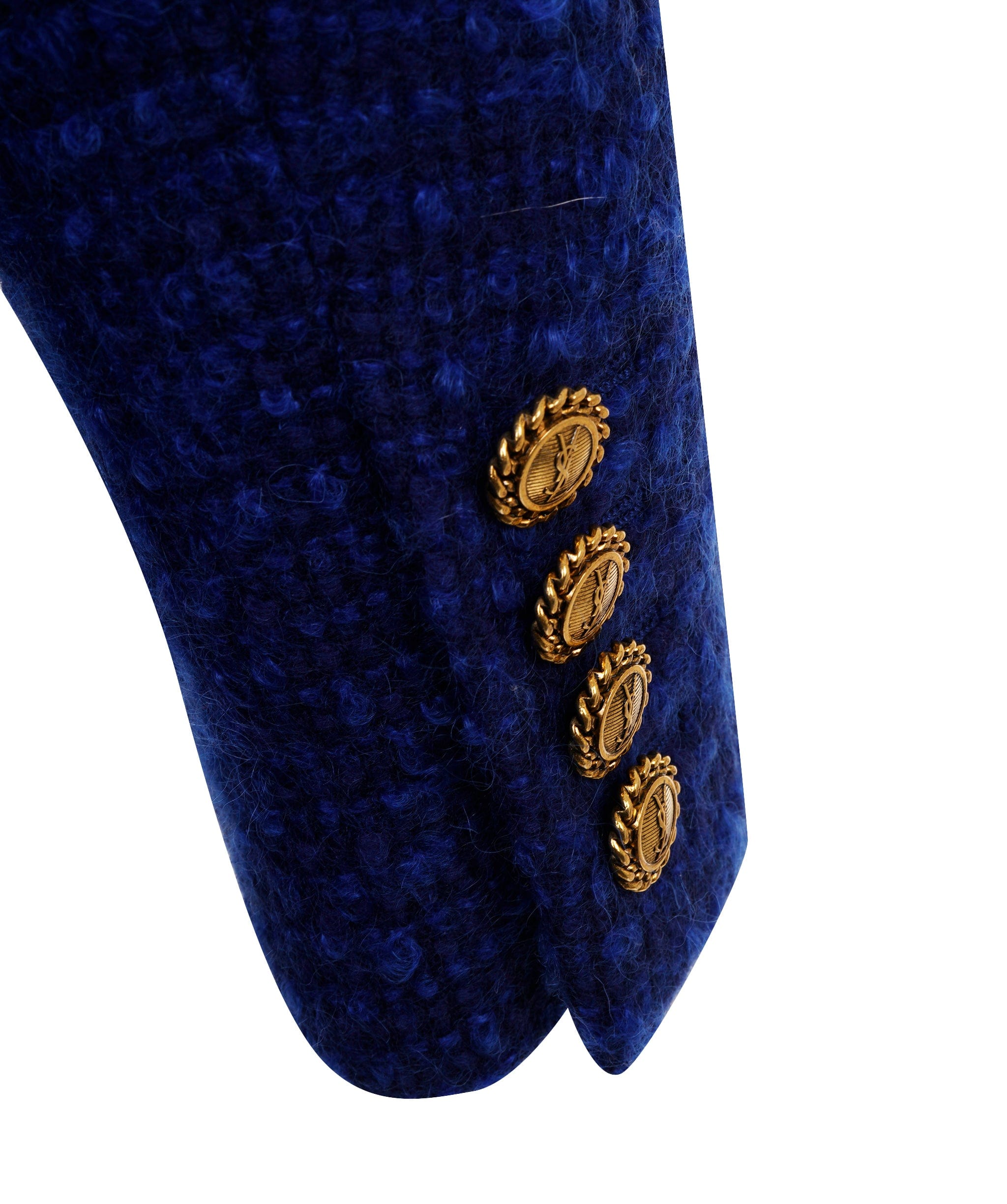 Yves Saint Laurent YSL Blue Tweed Jacket  ALC3137