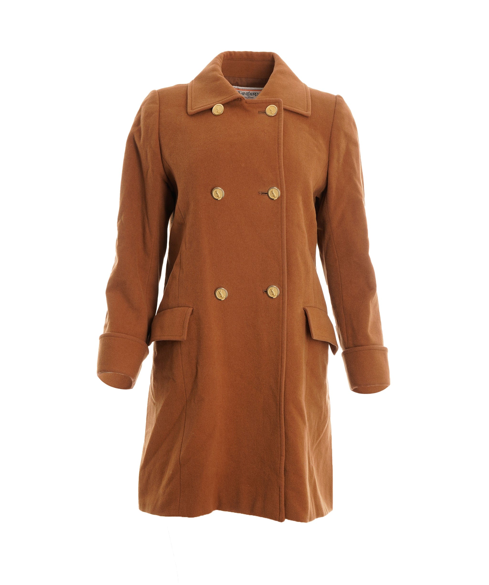 Yves Saint Laurent YSL Caramel Wool Coat  ALC3006