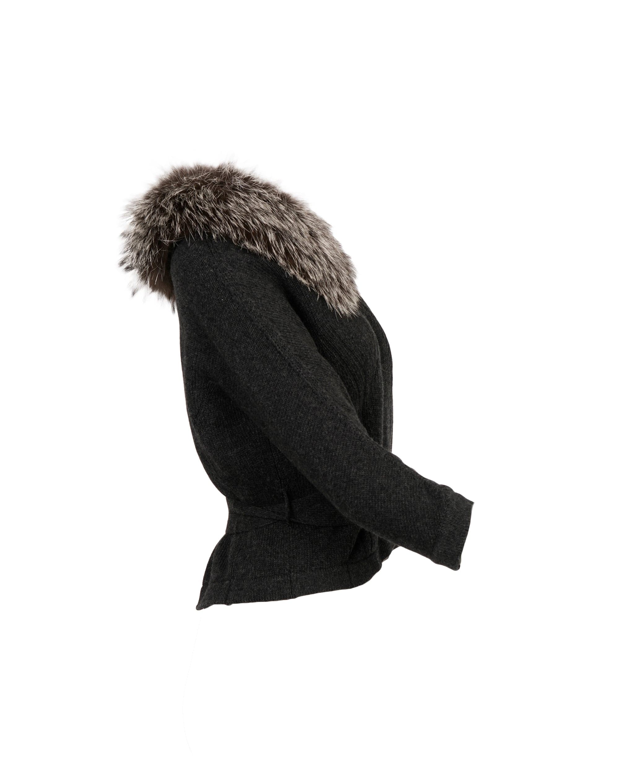 Yves Saint Laurent YSL Fur Cardigan  ALC3134