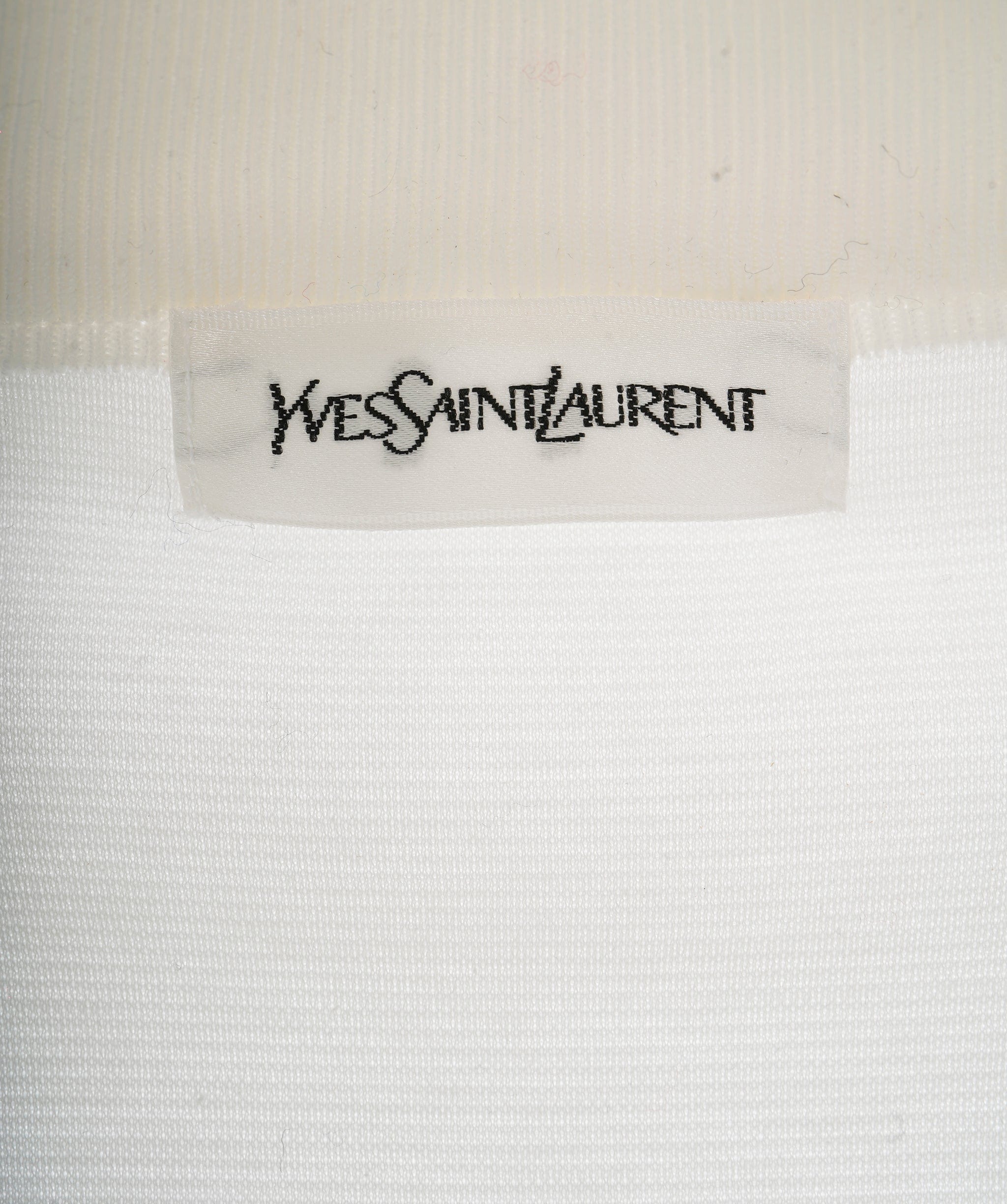 Yves Saint Laurent YSL Gold Buttons Cotton Cardigan White ASL10307