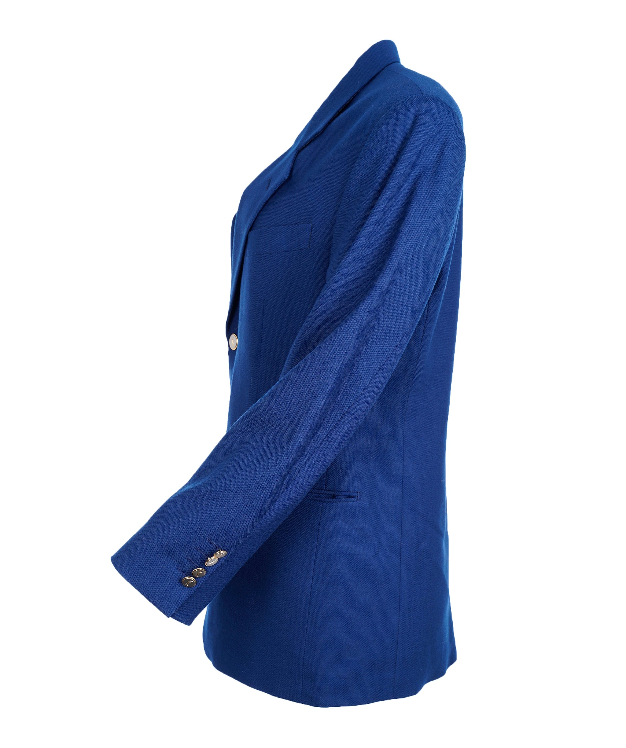 Yves Saint Laurent YSL vintage blue blazer with gold buttons - AJC0500