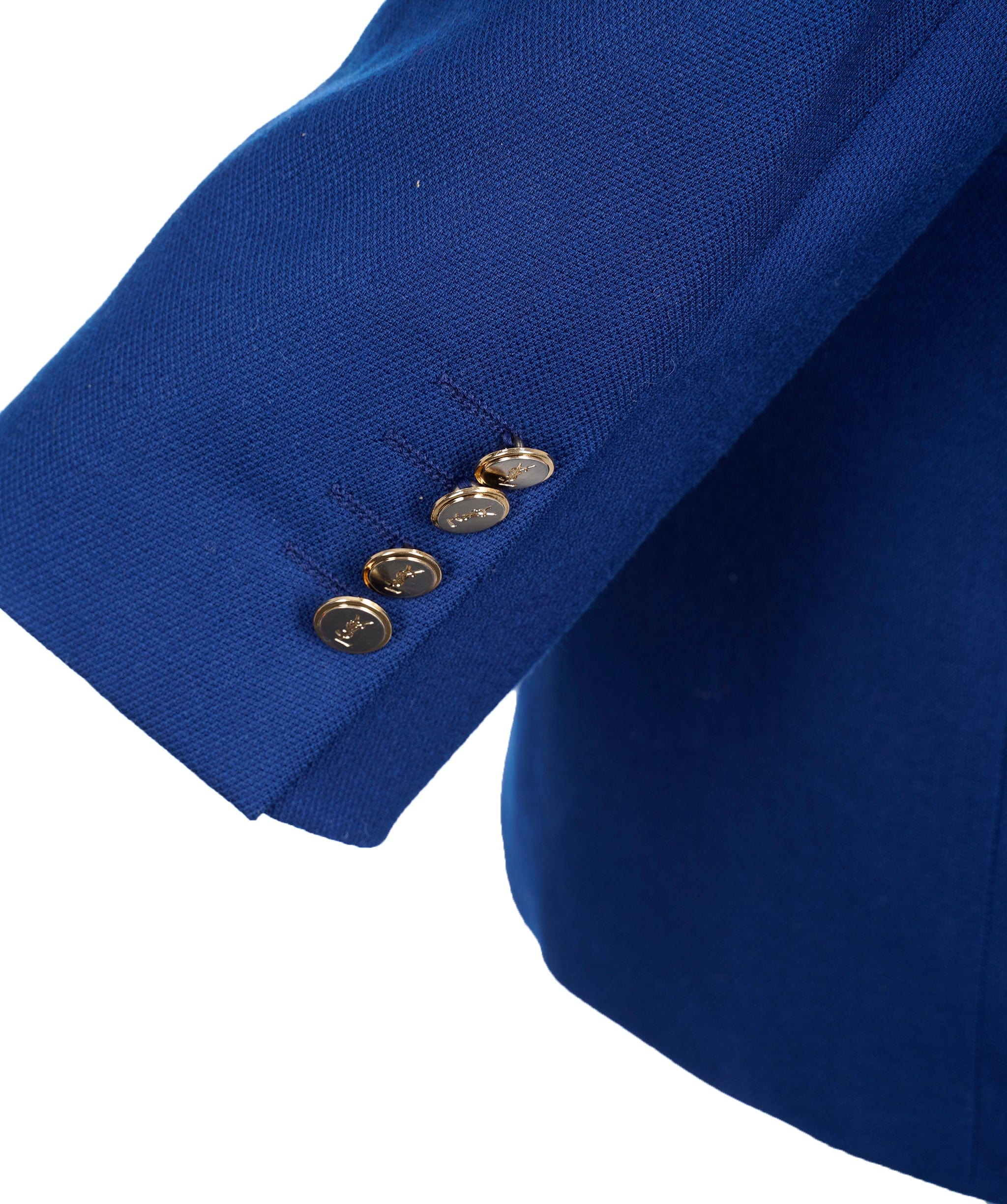 Yves Saint Laurent YSL vintage blue blazer with gold buttons - AJC0500