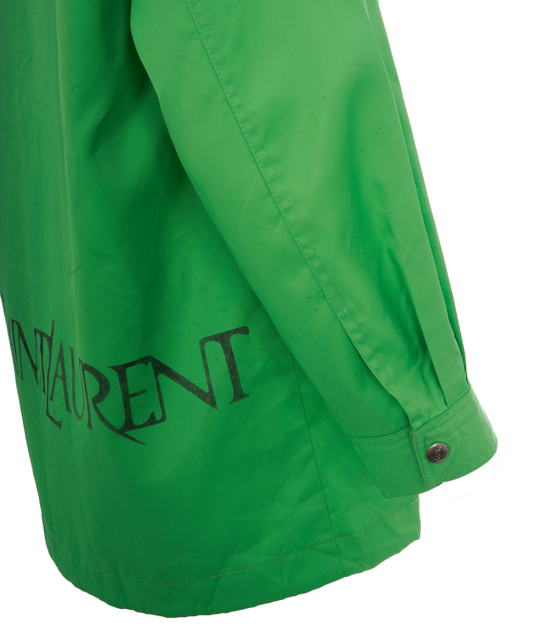 Yves Saint Laurent YSL Vintage Green Waterproof Jacket  ALL0611
