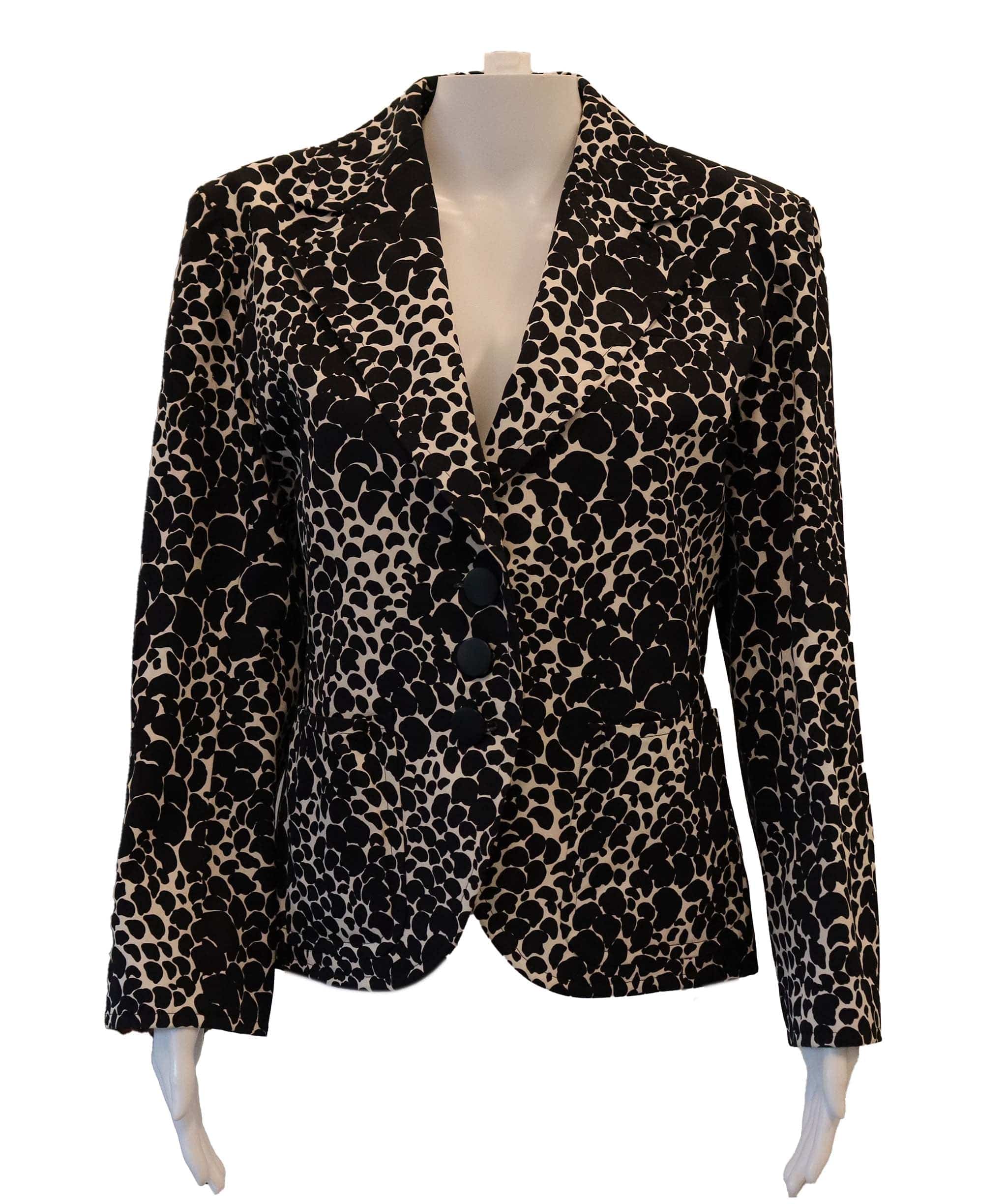 Yves Saint Laurent Yves Saint Laurent Black and white cotton jacket AGC2640
