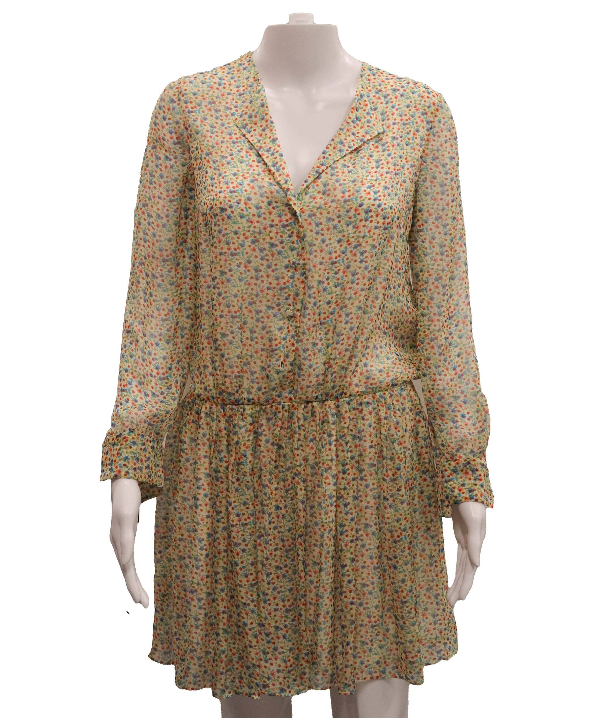 Yves Saint Laurent Yves Saint Laurent flower silk dress AGC2633