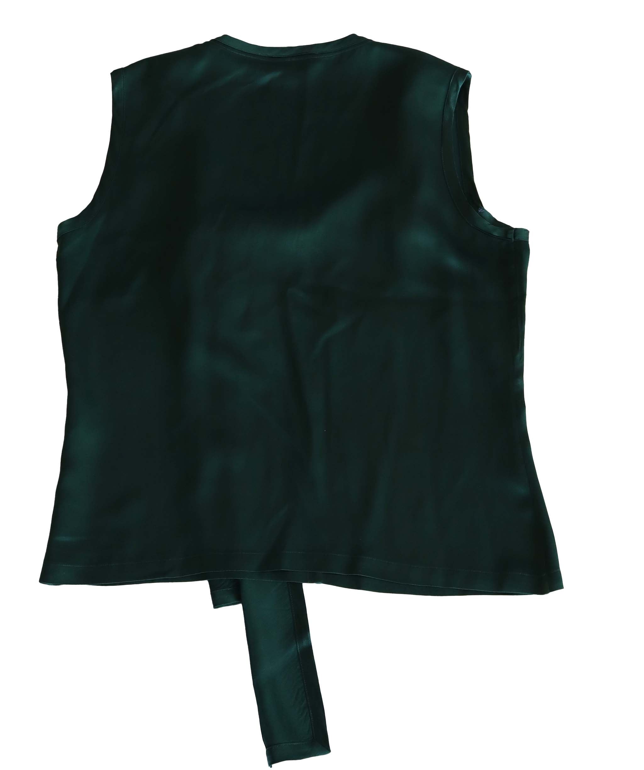 Yves Saint Laurent Yves Saint Laurent Green Tank Top with bow - AGC1860